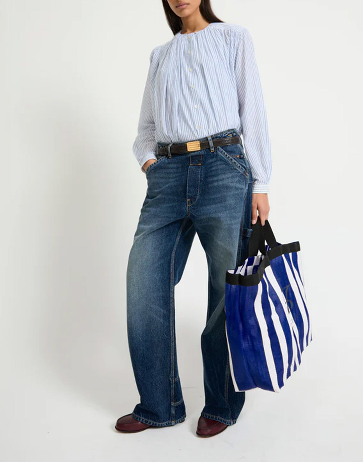 LAURENCE BRAS Jeans Carpenter Blu