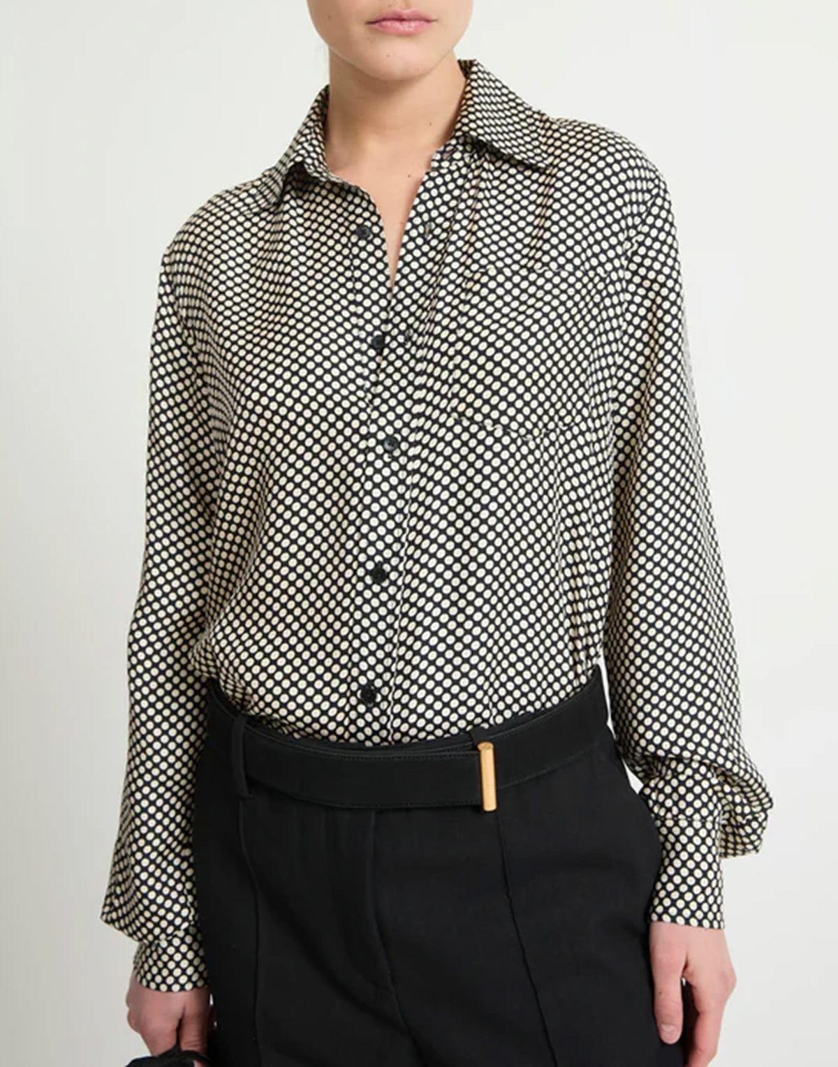 LAURENCE BRAS Camicia in Seta a Pois Alfreda