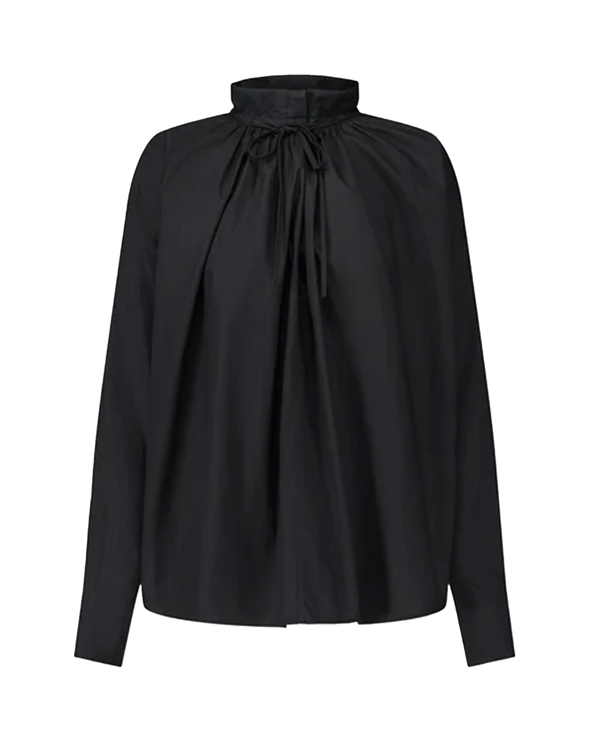 LAURENCE BRAS Blusa Wheel in Cotone Nera