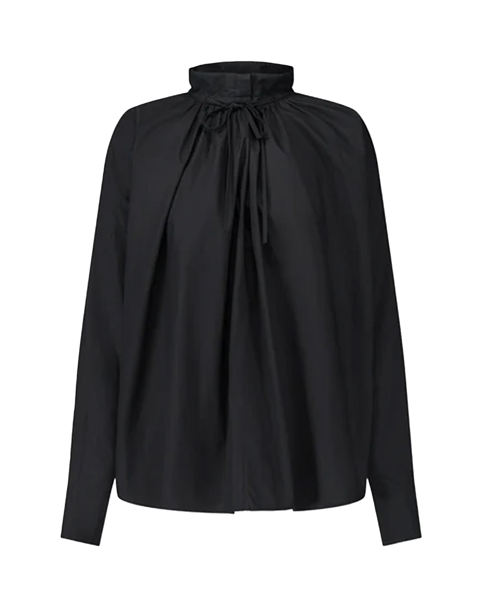 LAURENCE BRAS Blusa Wheel in Cotone Nera