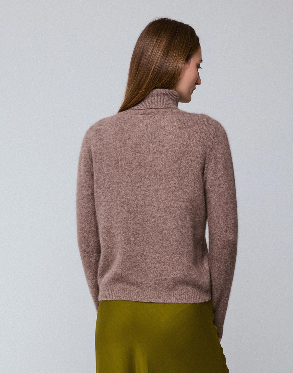 MAJESTIC FILATURES Maglione a Collo Alto in Lana e Fox Bison