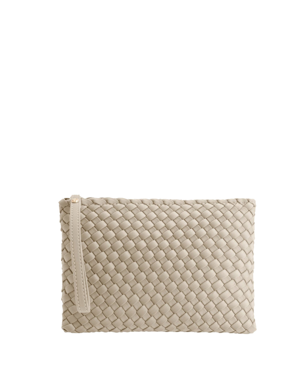 MARREA Clutch in Neoprene Intrecciato No Tan Lines