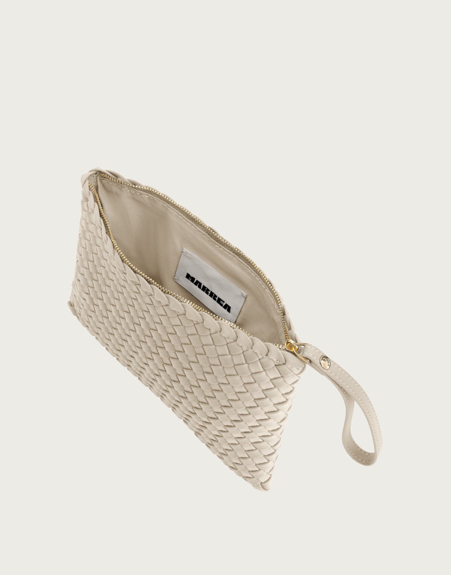 MARREA Clutch in Neoprene Intrecciato No Tan Lines