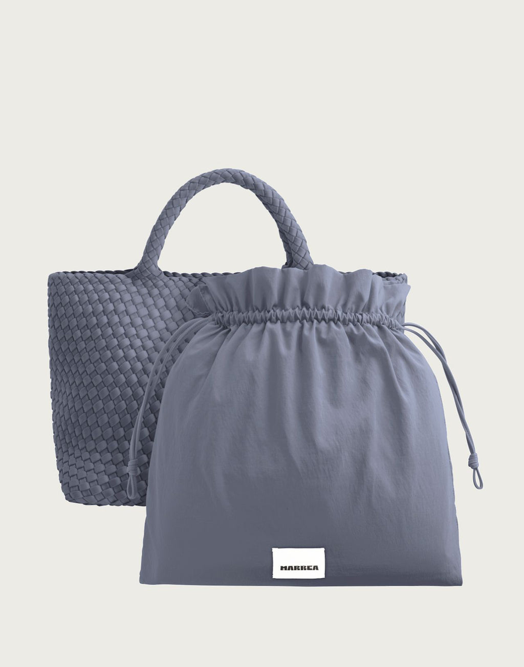 MARREA Shopping Media in Neoprene Intrecciato Ice Ice baby