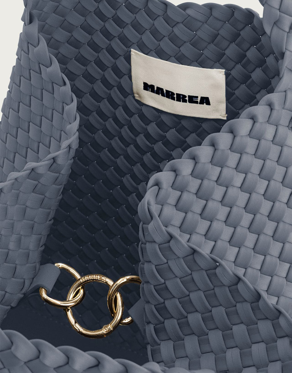 MARREA Shopping Media in Neoprene Intrecciato Ice Ice baby