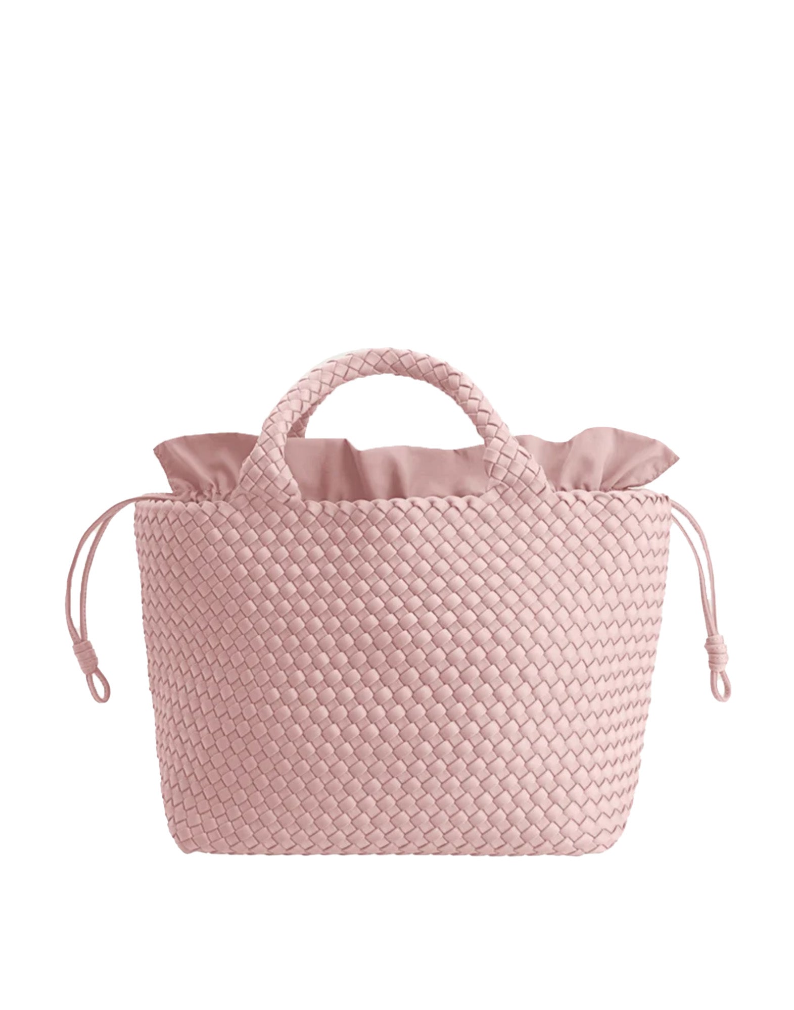 MARREA Shopping Media in Neoprene Intrecciato Pillow Talk