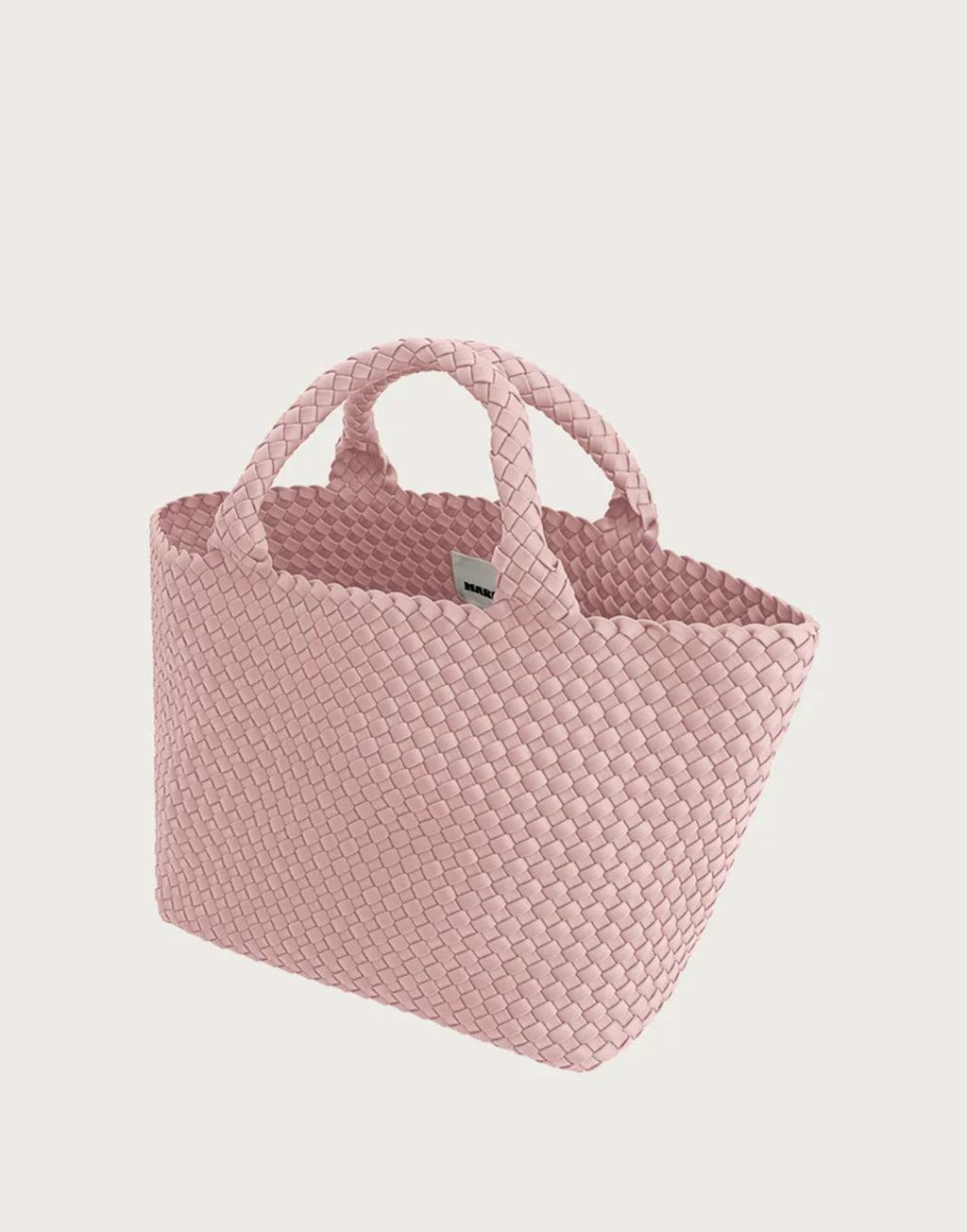 MARREA Shopping Media in Neoprene Intrecciato Pillow Talk