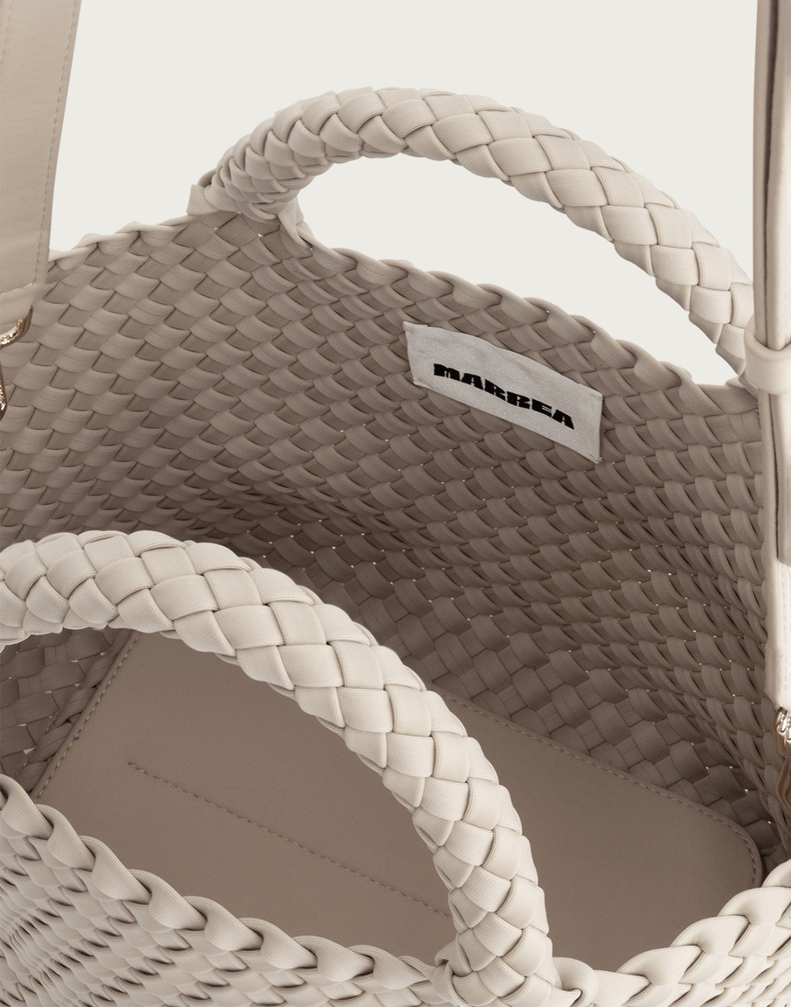 MARREA Shopping Midi in Neoprene Intrecciato No Tan Lines