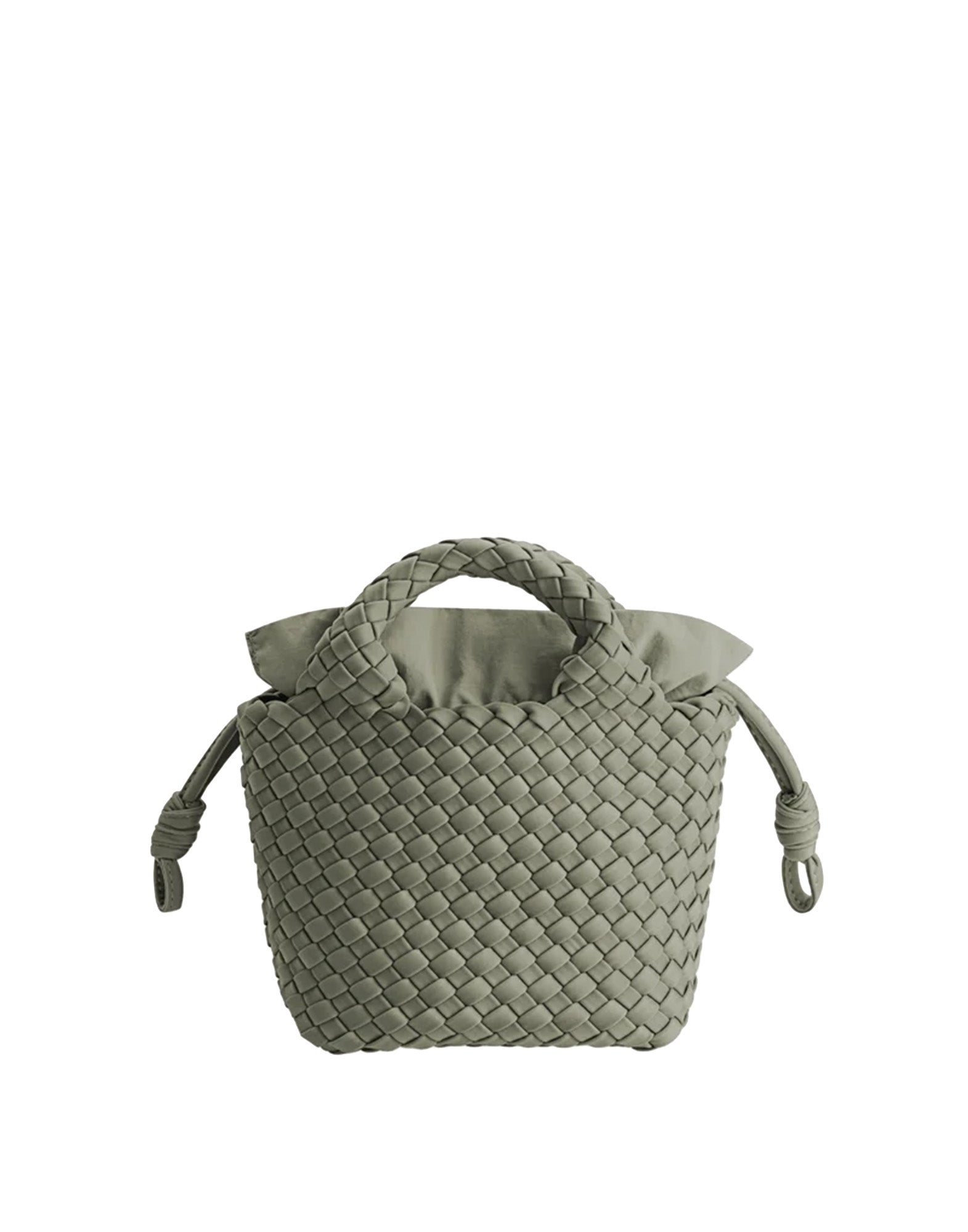 MARREA Mini Bag in Neoprene Intrecciato Dark Oliva