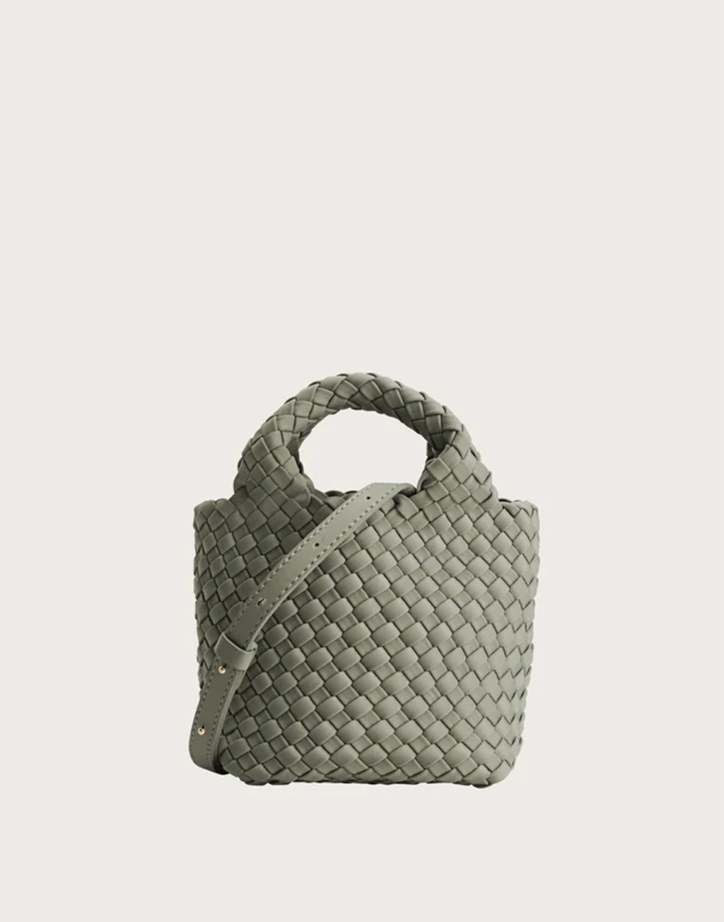 MARREA Mini Bag in Neoprene Intrecciato Dark Oliva