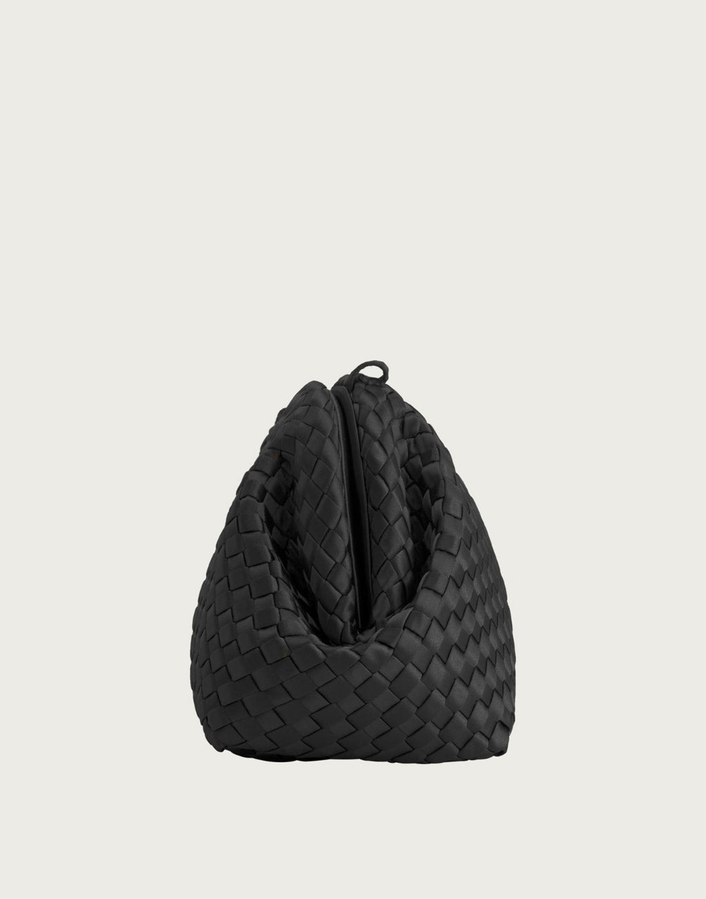 MARREA Pochette in Neoprene Intrecciato Di Nero