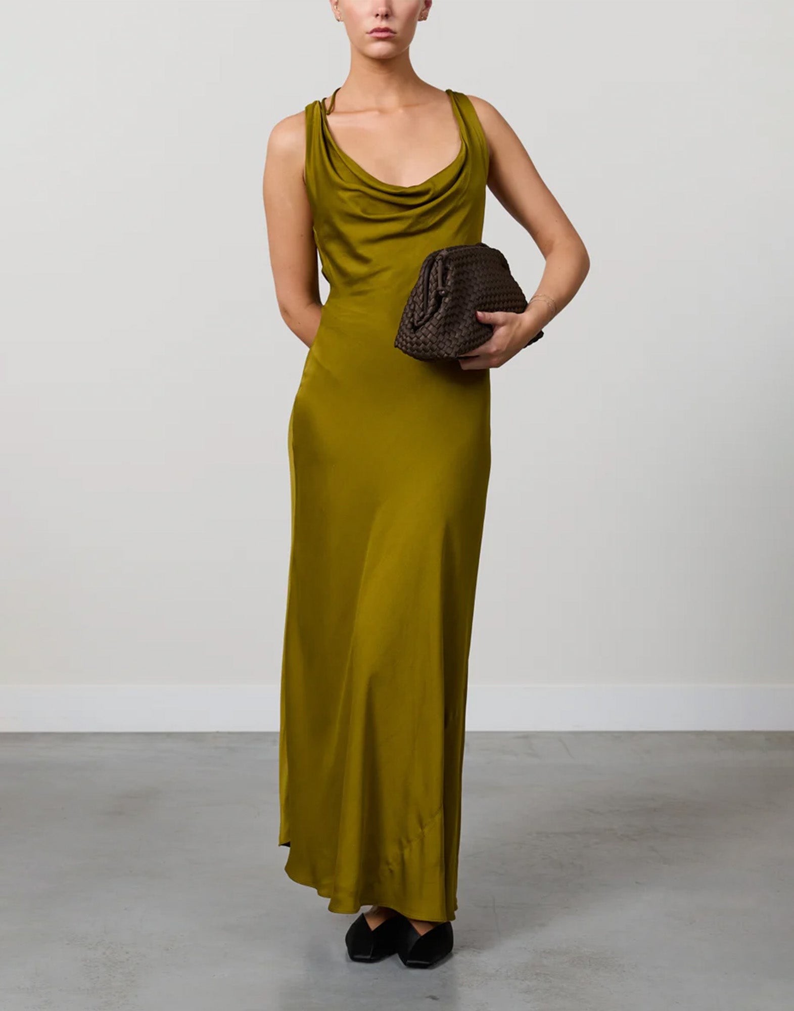 MARREA Pochette in Neoprene Intrecciato Espresso Yourself