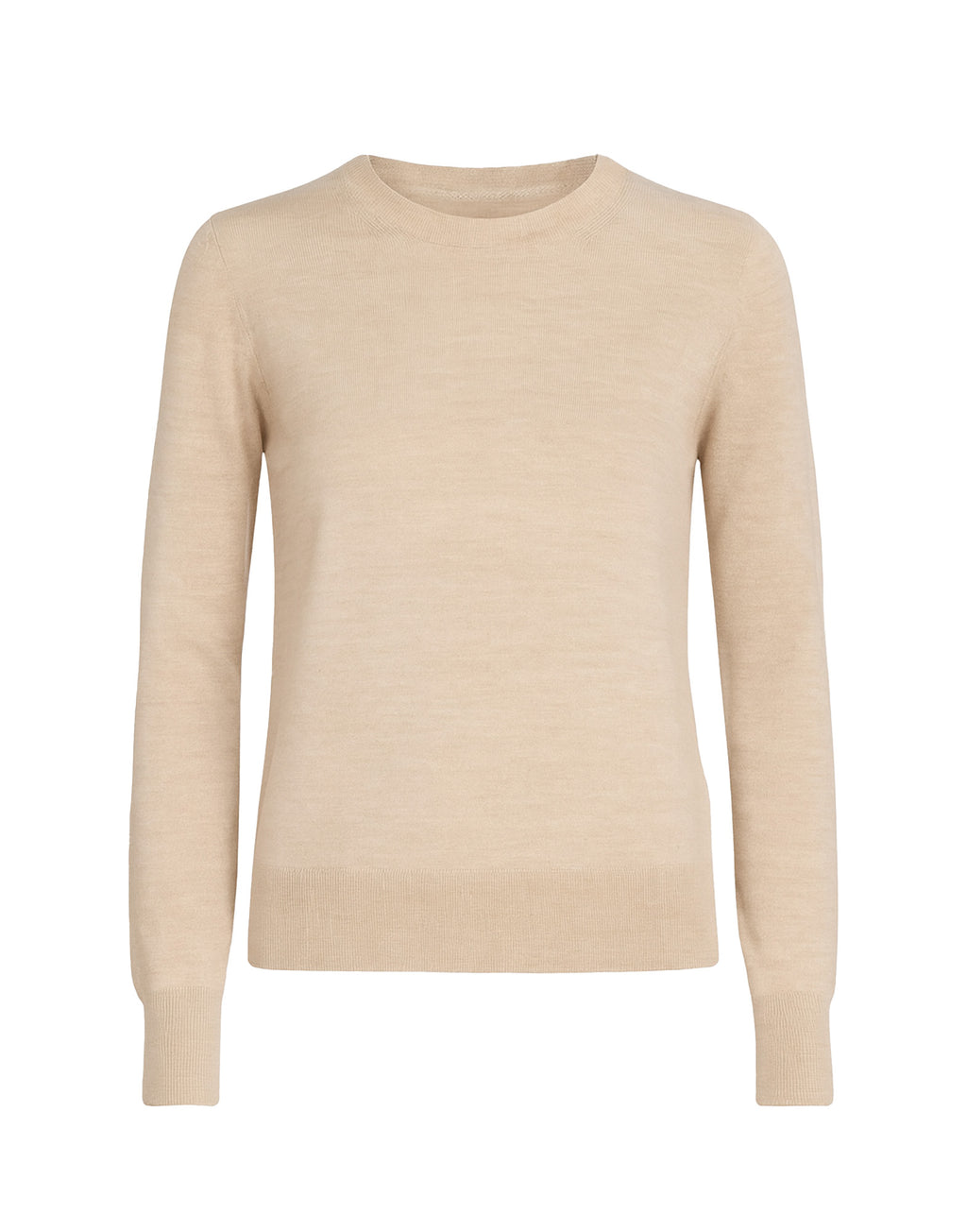 MM6 MAISON MARGIELA Maglioncino Girocollo con Toppe in Pelle Beige Melange