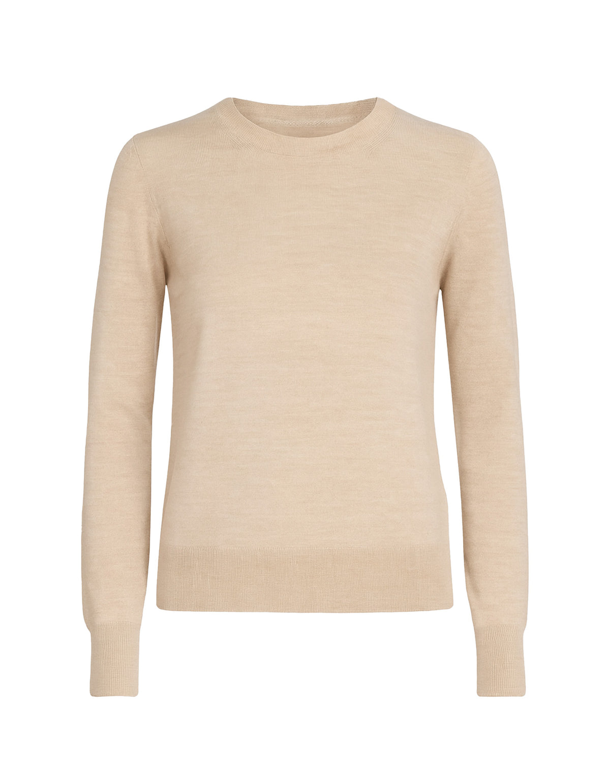 MM6 MAISON MARGIELA Maglioncino Girocollo con Toppe in Pelle Beige Melange