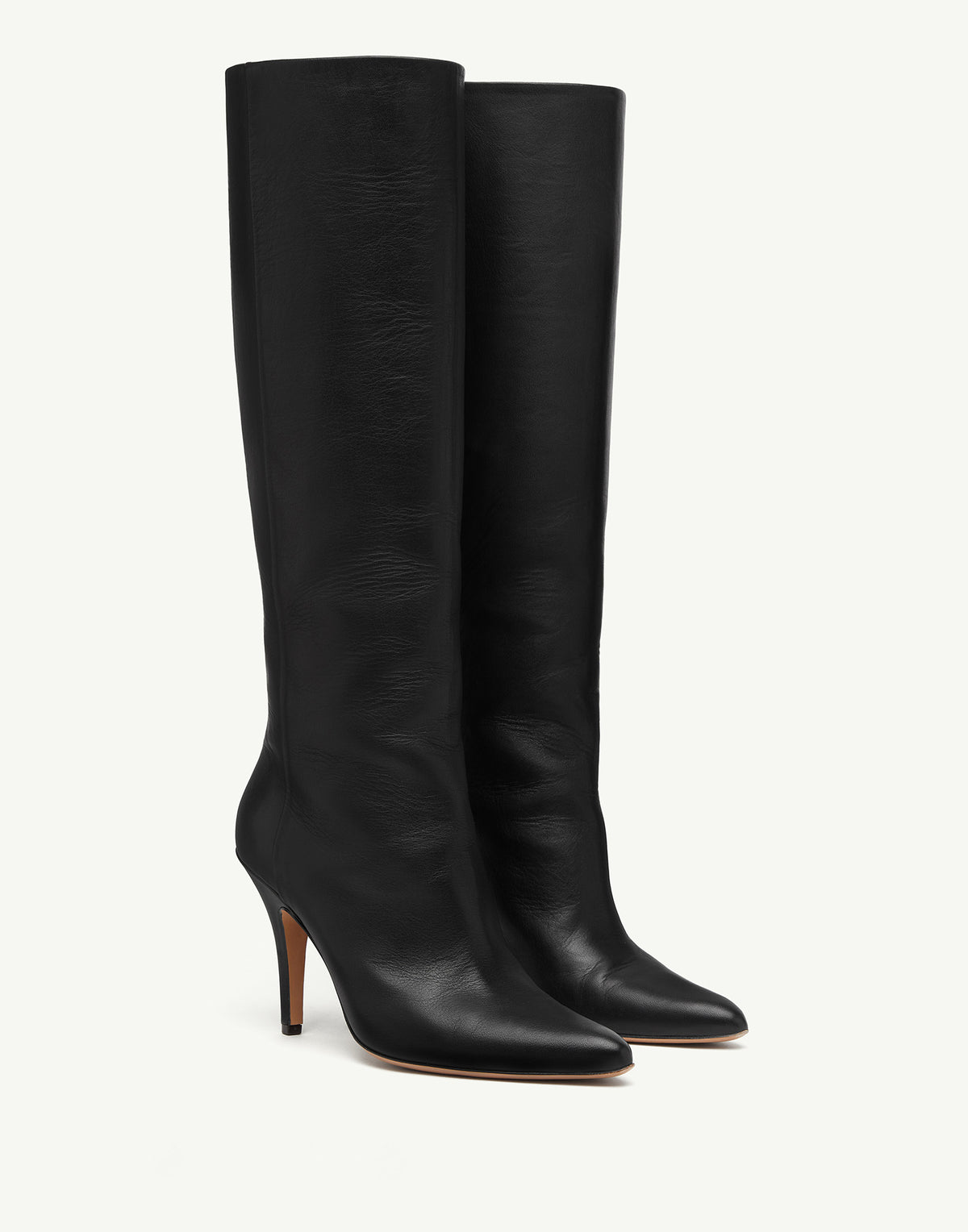 Bottes hautes Architype MM6 MAISON MARGIELA en cuir noir