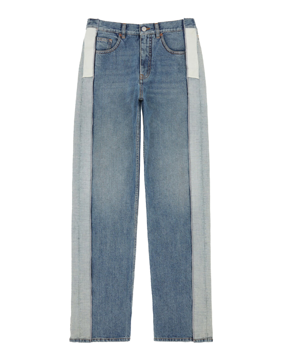 MM6 MAISON MARGIELA Jeans a Gamba Dritta con Pannelli Laterali