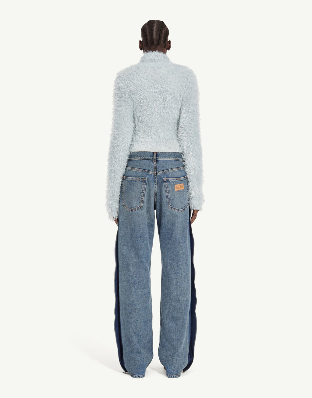 MM6 MAISON MARGIELA Jeans a Gamba Dritta con Pannelli Laterali