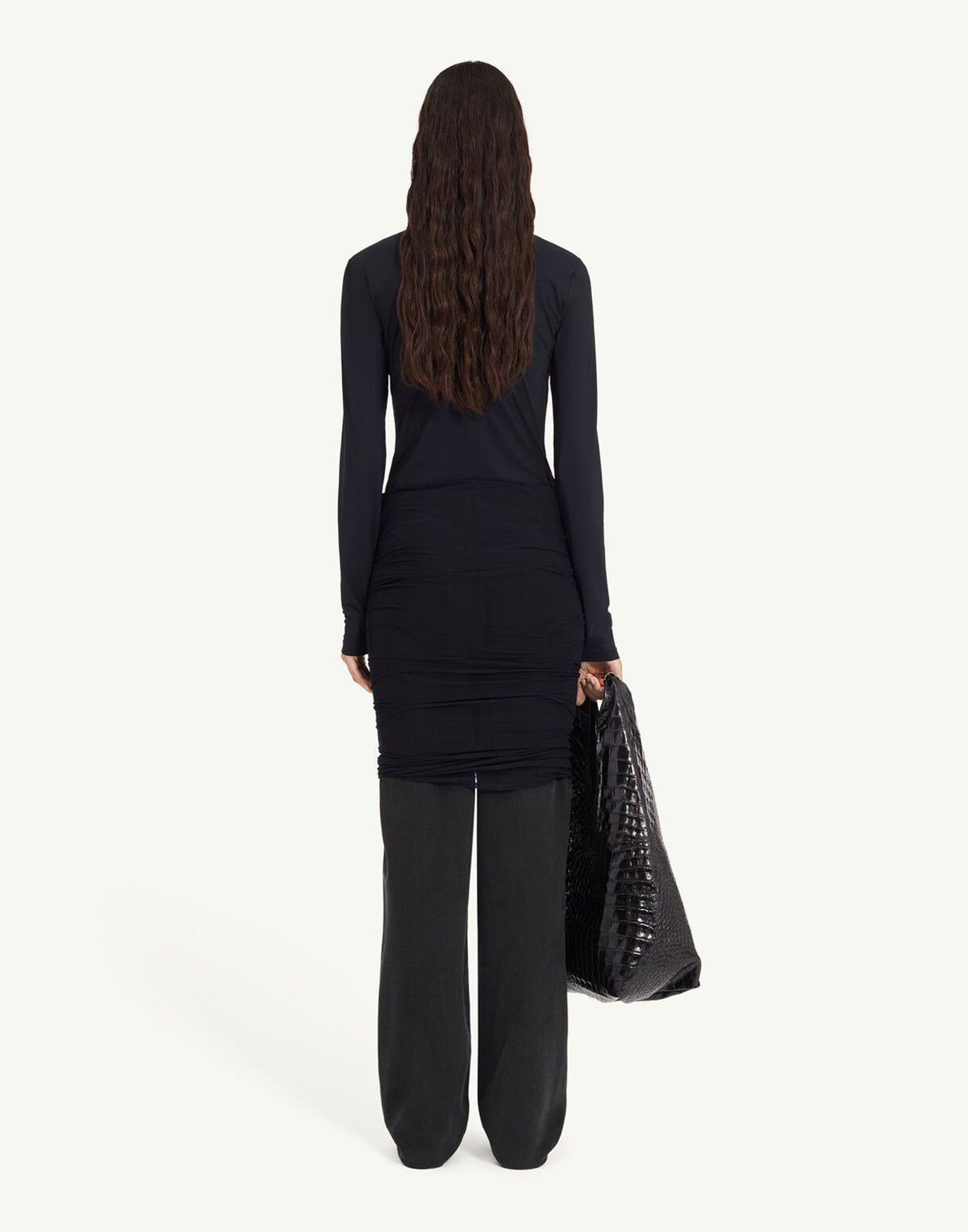 Jean superposé noir MM6 MAISON MARGIELA