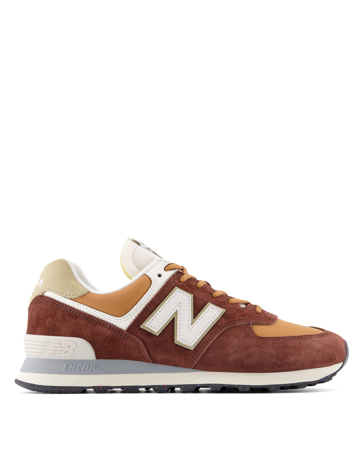 NEW BALANCE Sneakers 574 Marrone e Arancio