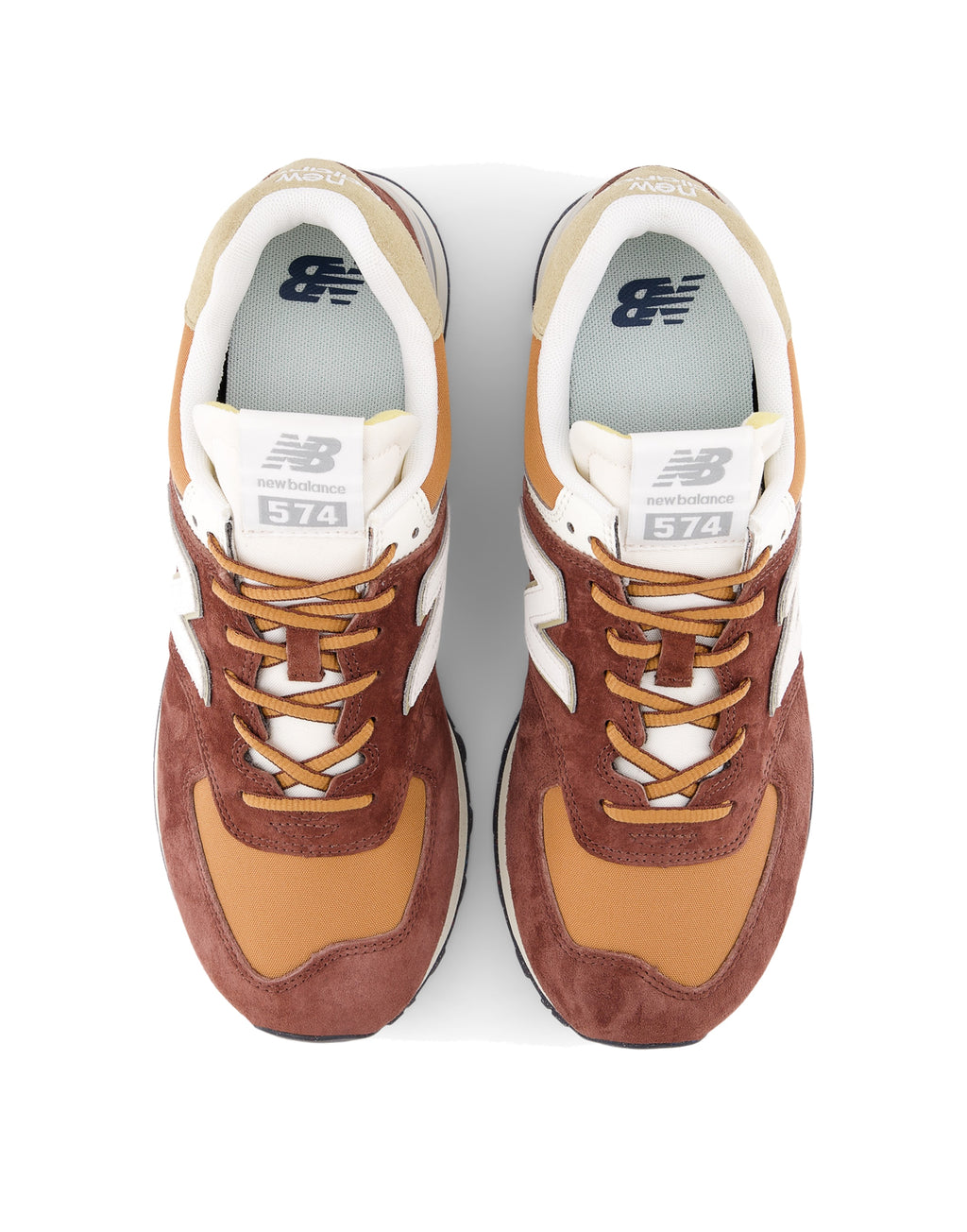 NEW BALANCE Sneakers 574 Marrone e Arancio
