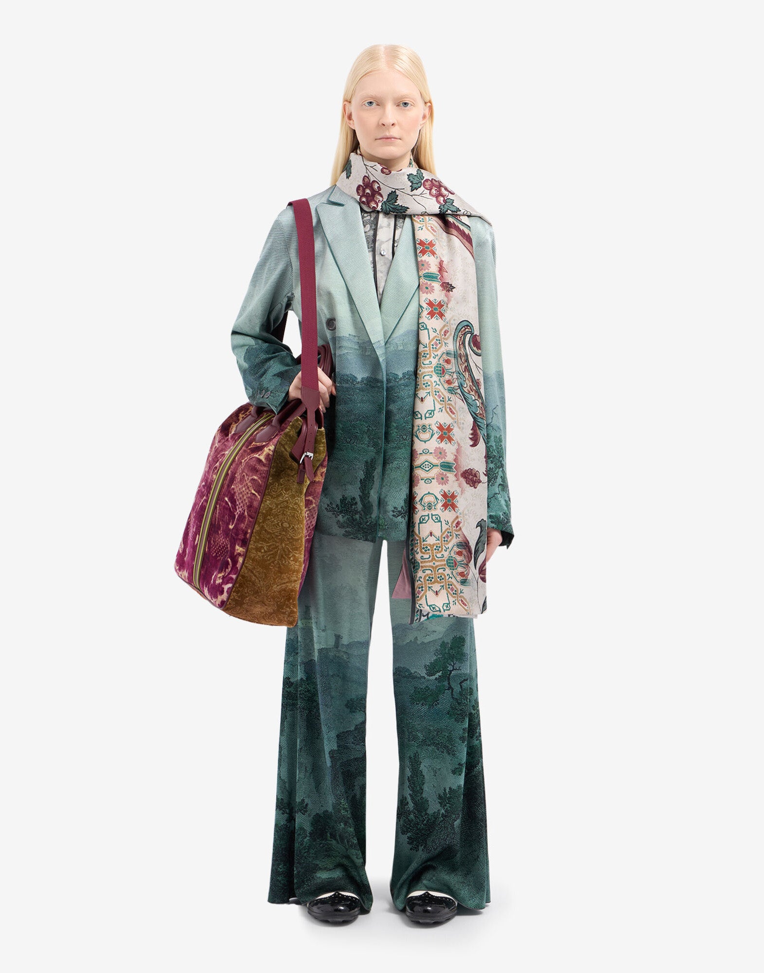 PIERRE-LOUIS MASCIA Camicia ALOEGUM in Seta con Stampa Jacquard