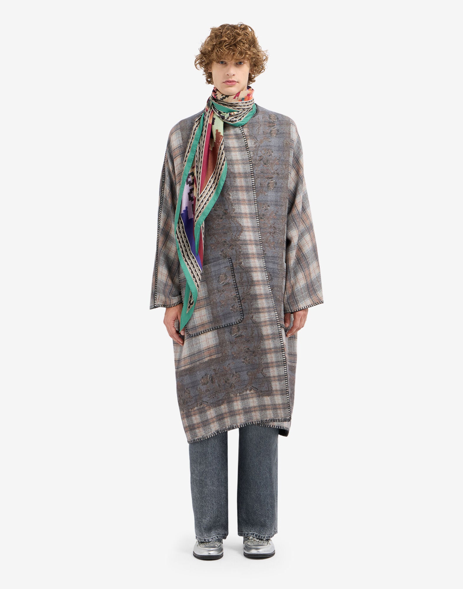PIERRE-LOUIS MASCIA Camicia ALOEGUM in Seta con Stampa Jacquard