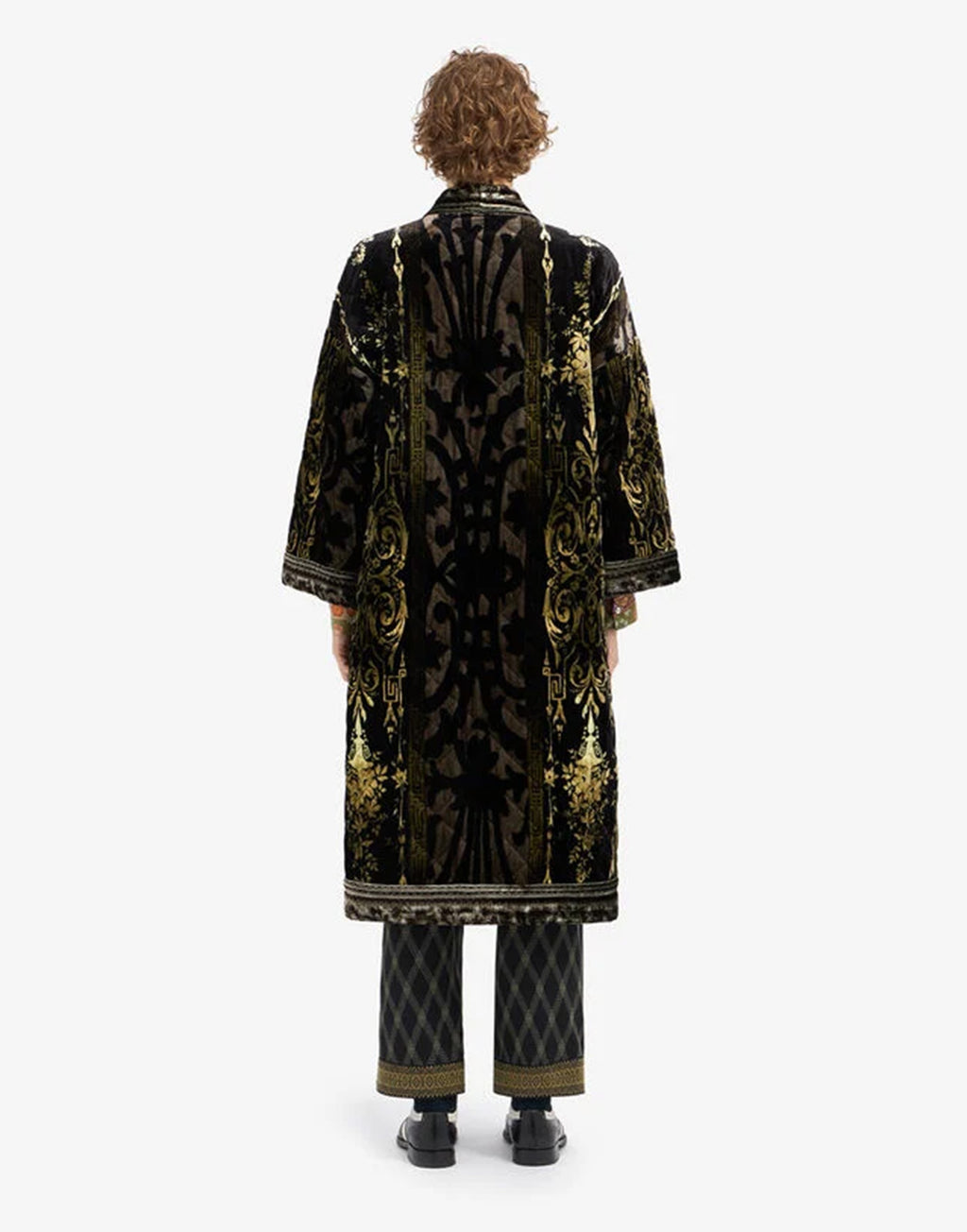 PIERRE-LOUIS MASCIA Kimono Kanadas in Viscosa e Seta Jacquard