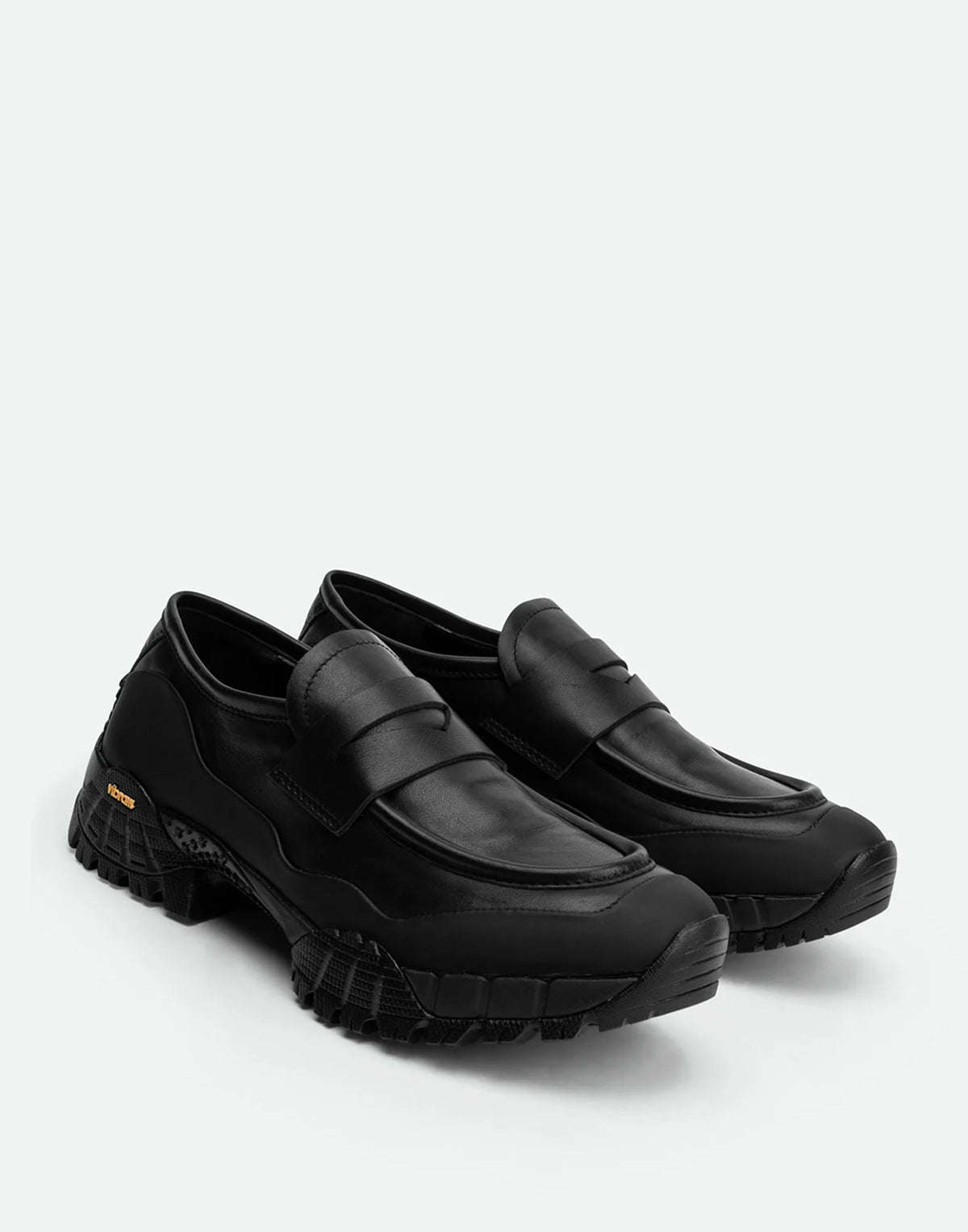 Mocassins POEVE Alpi en cuir noir