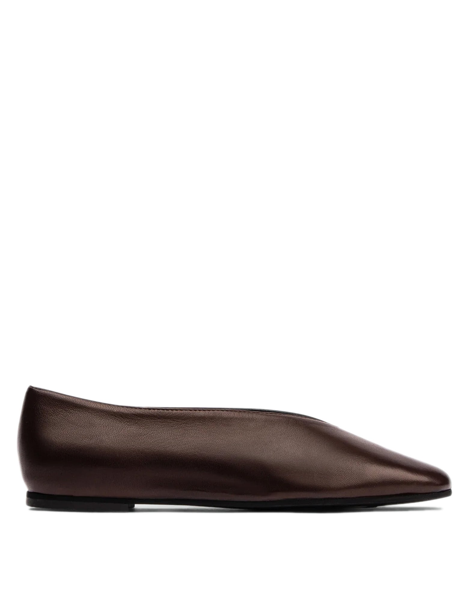 POEVE Ballerine Reese in Pelle Marrone