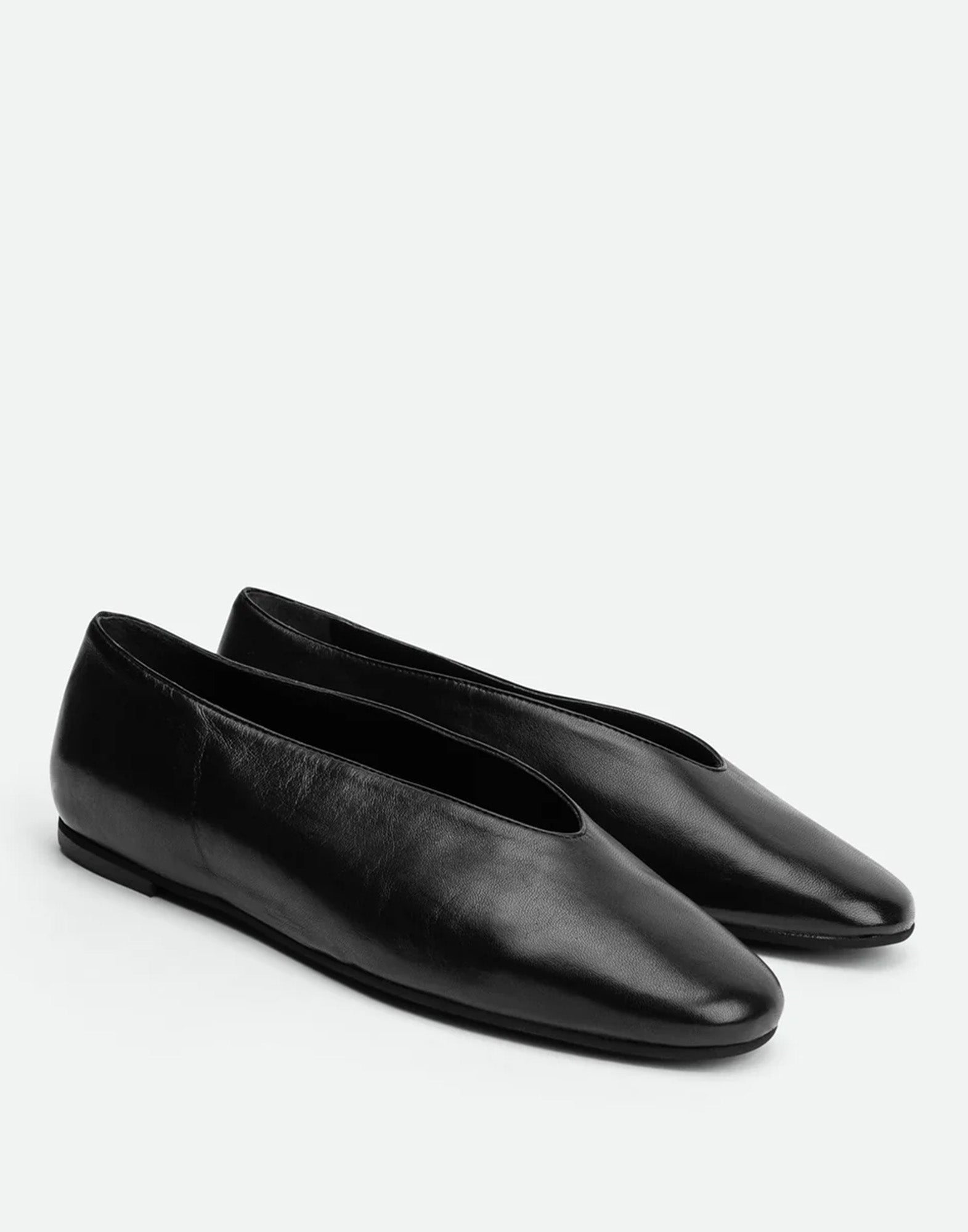POEVE Ballerine Reese in Pelle Nera