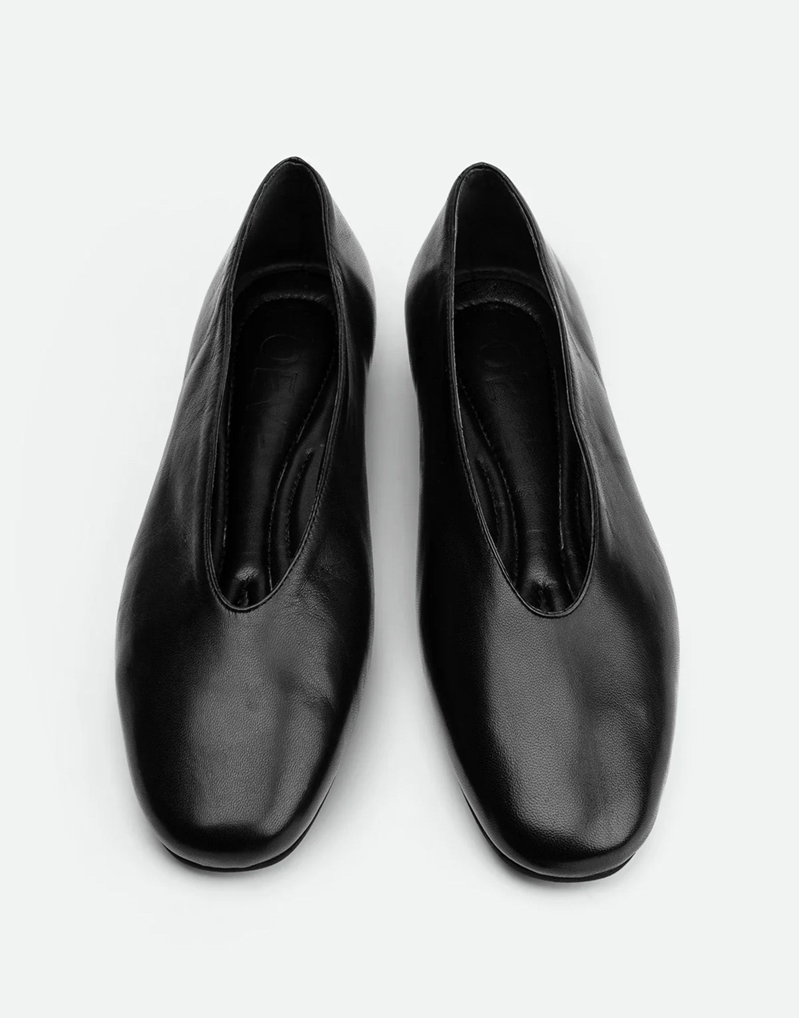 POEVE Ballerine Reese in Pelle Nera
