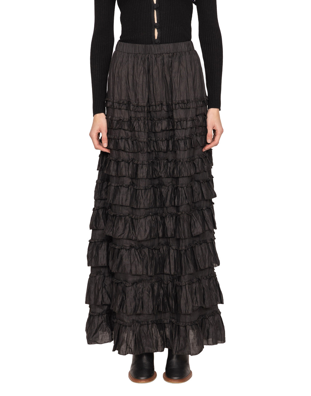 SEA NY Gonna Maxi Anise con Balze Nera