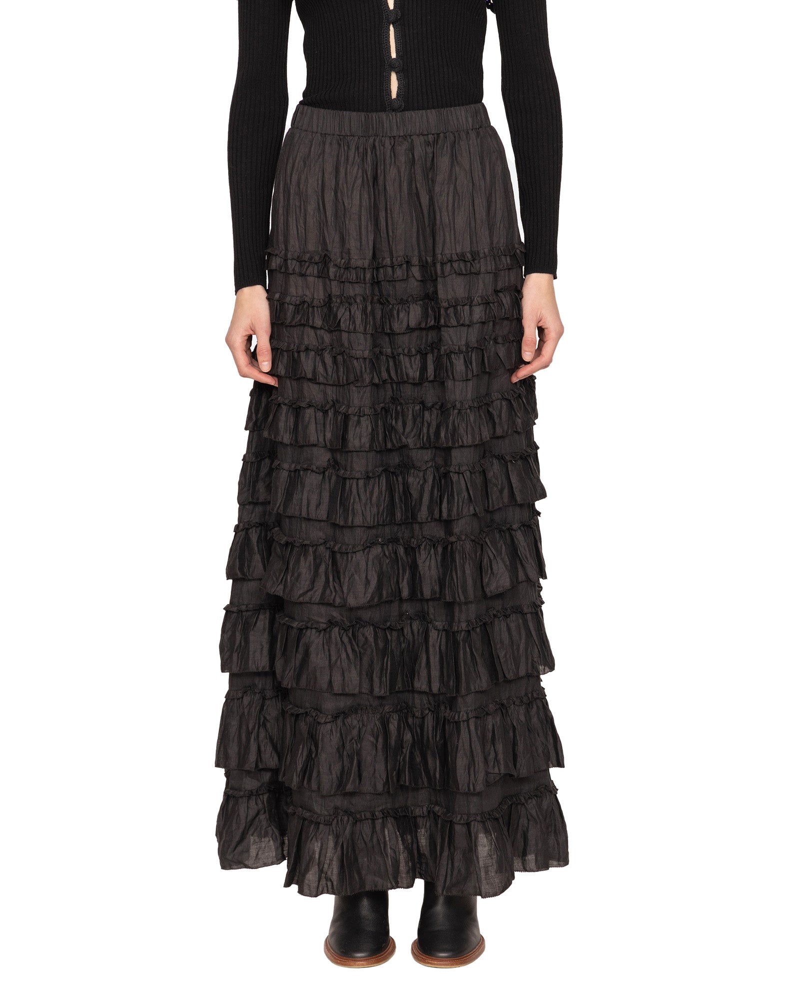 SEA NY Gonna Maxi Anise con Balze Nera