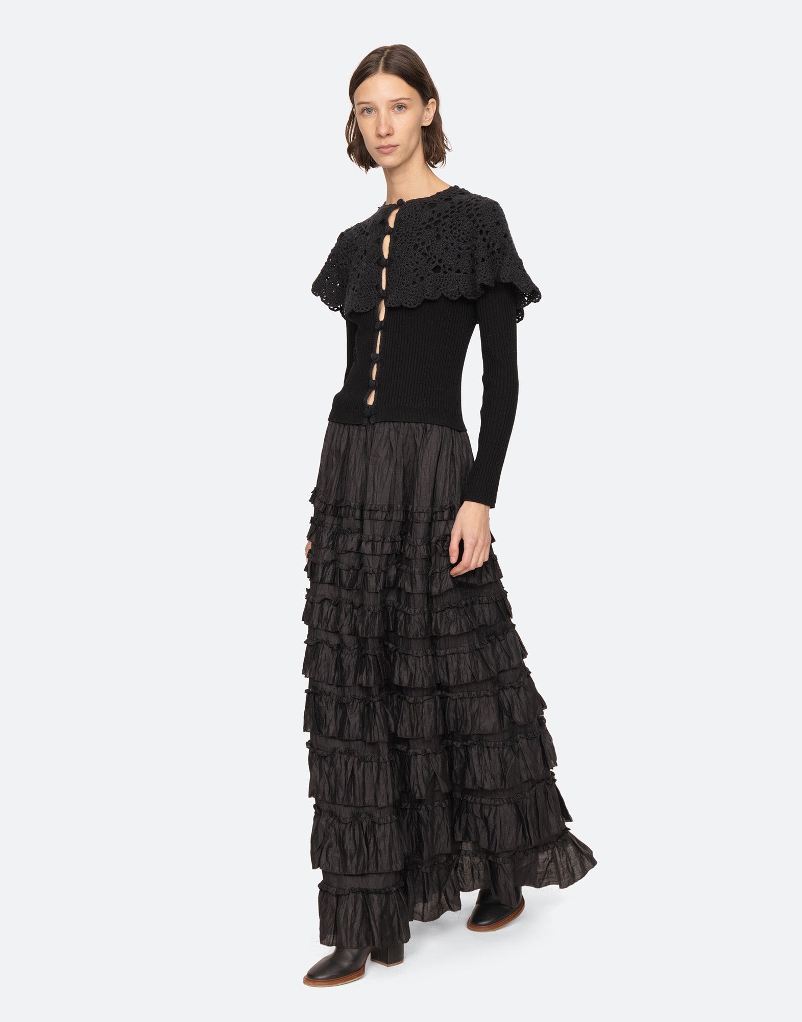SEA NY Gonna Maxi Anise con Balze Nera