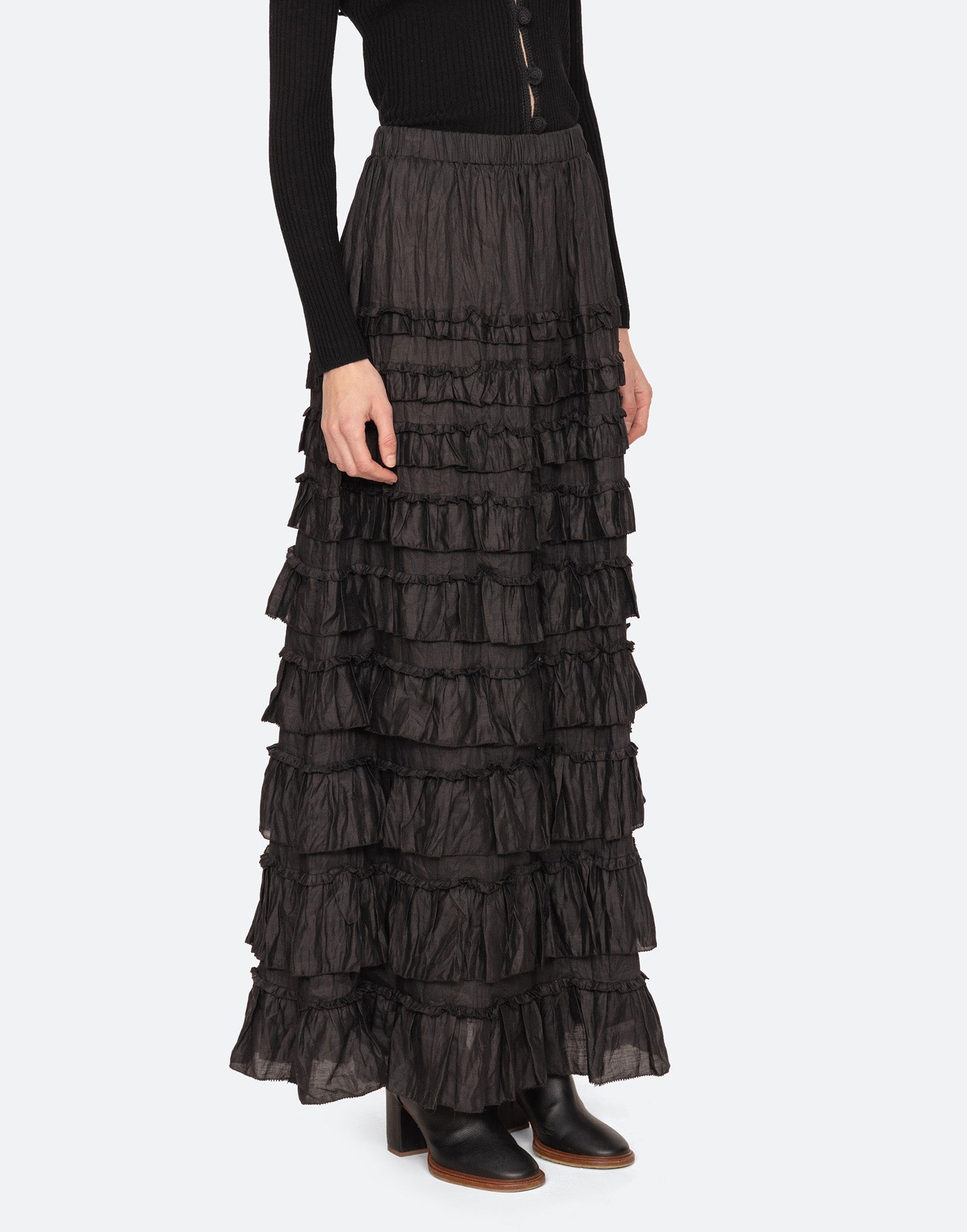 SEA NY Gonna Maxi Anise con Balze Nera