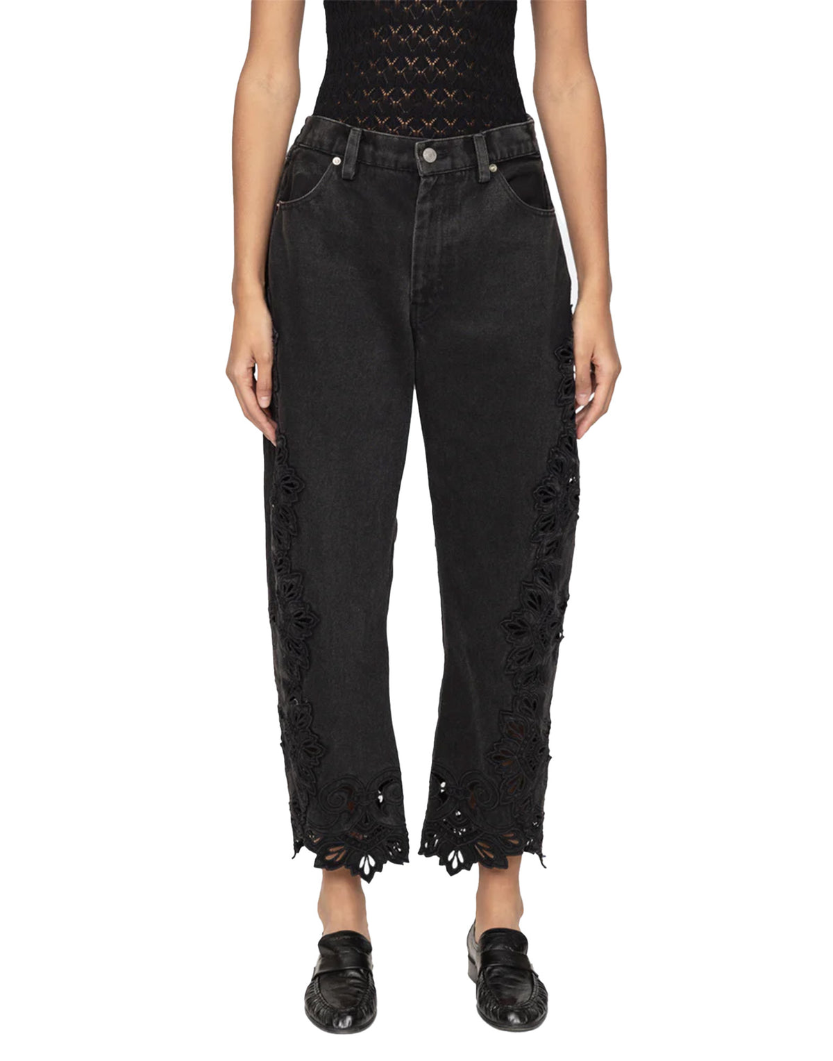 SEA NY Cavina Jeans in Denim con Ricami