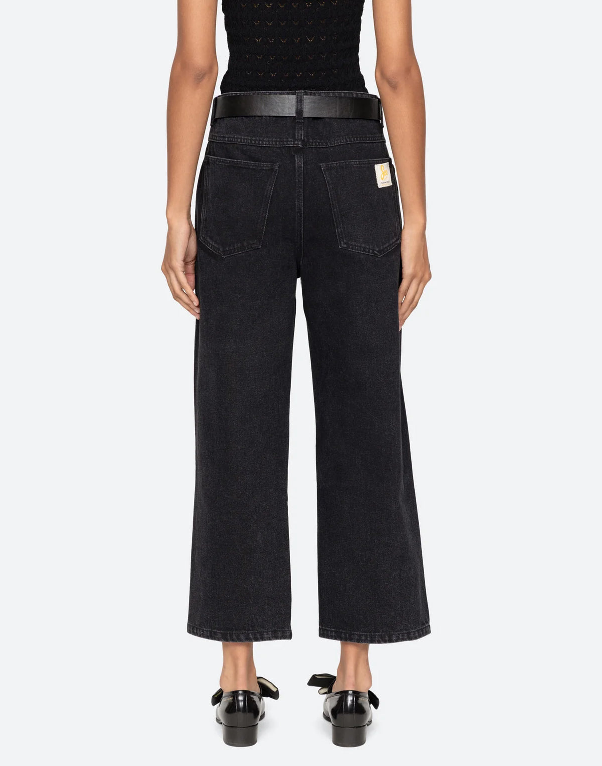 SEA NY Jeans Jules in Denim con Cintura Rimovibile Neri