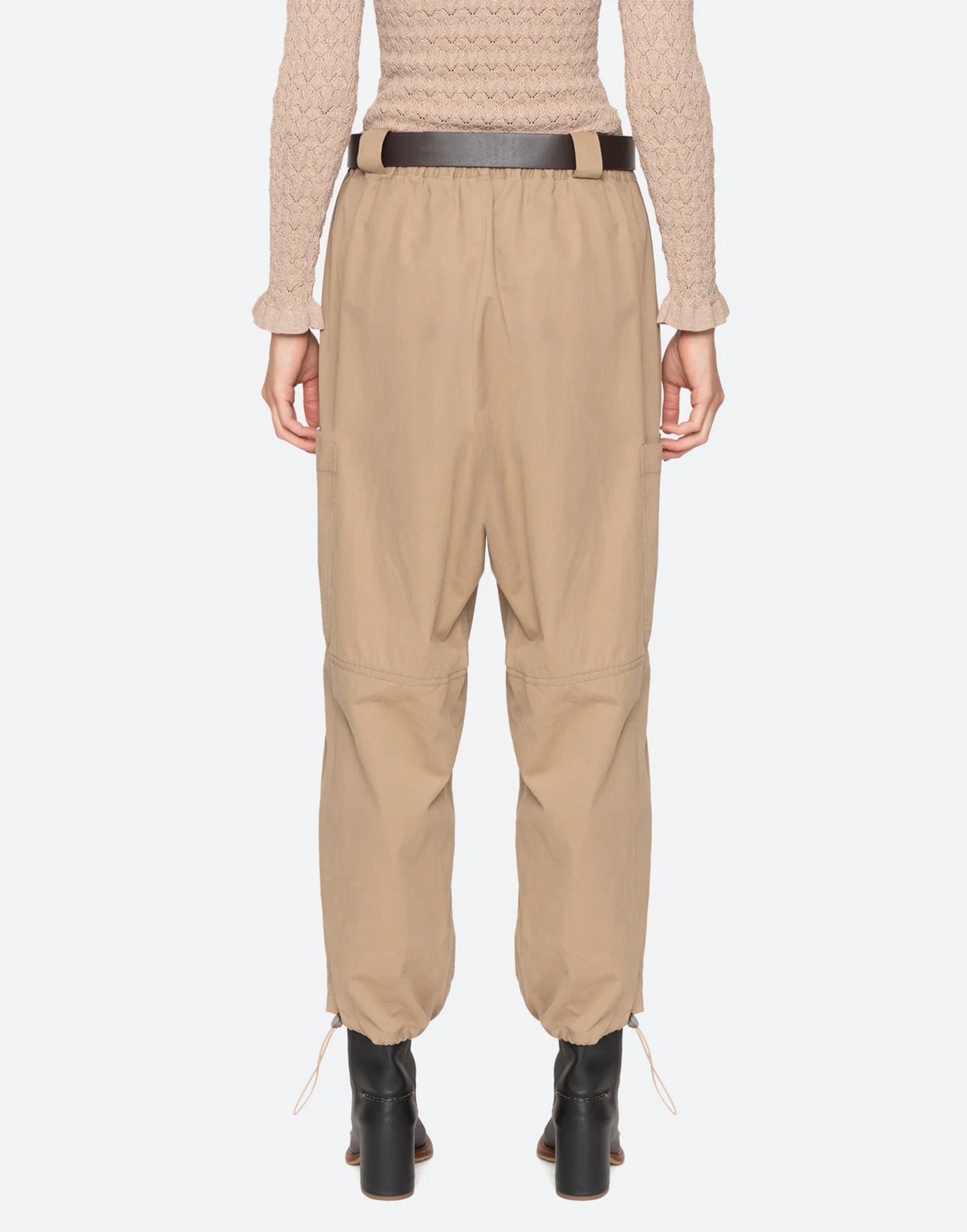 SEA NY Pantaloni Cargo Sullivan in Cotone Beige