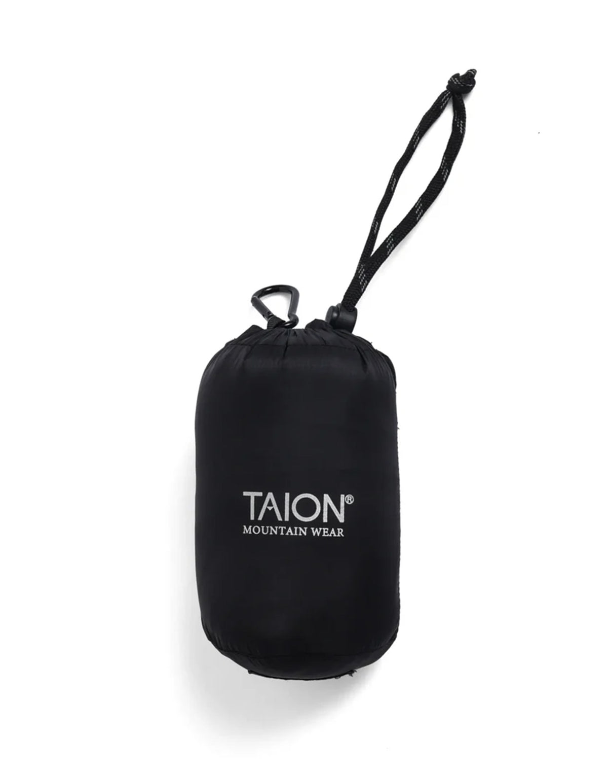 TAION Piumino Con Cappuccio Volume Ripiegabile Da Montagna Nero