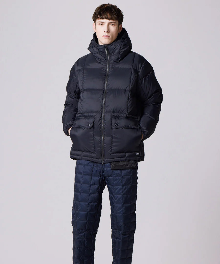 TAION Piumino Mountain Packable Volume Down Hoodie Nero