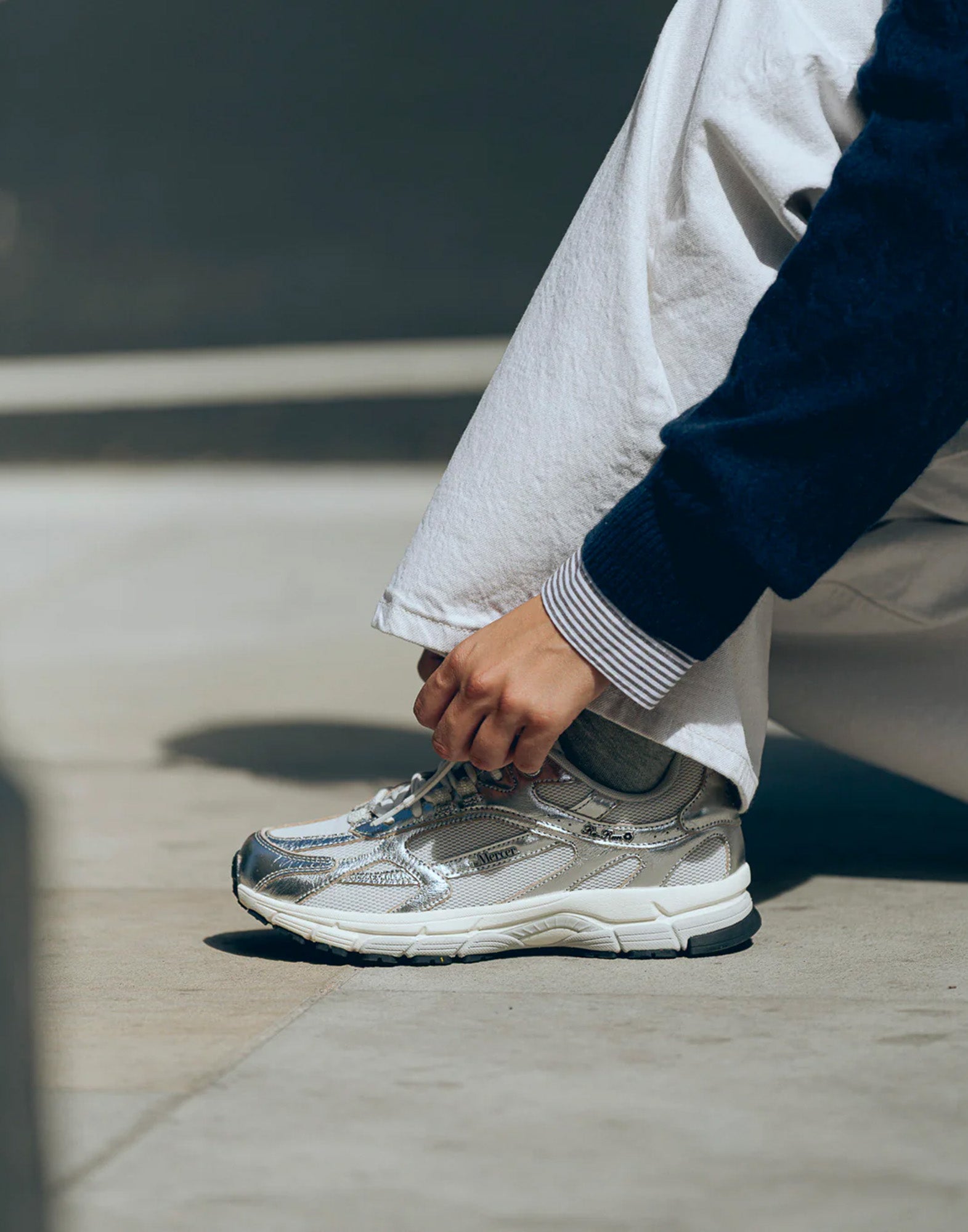 THE MERCER BRAND Sneakers The Re-Run Pine Silver