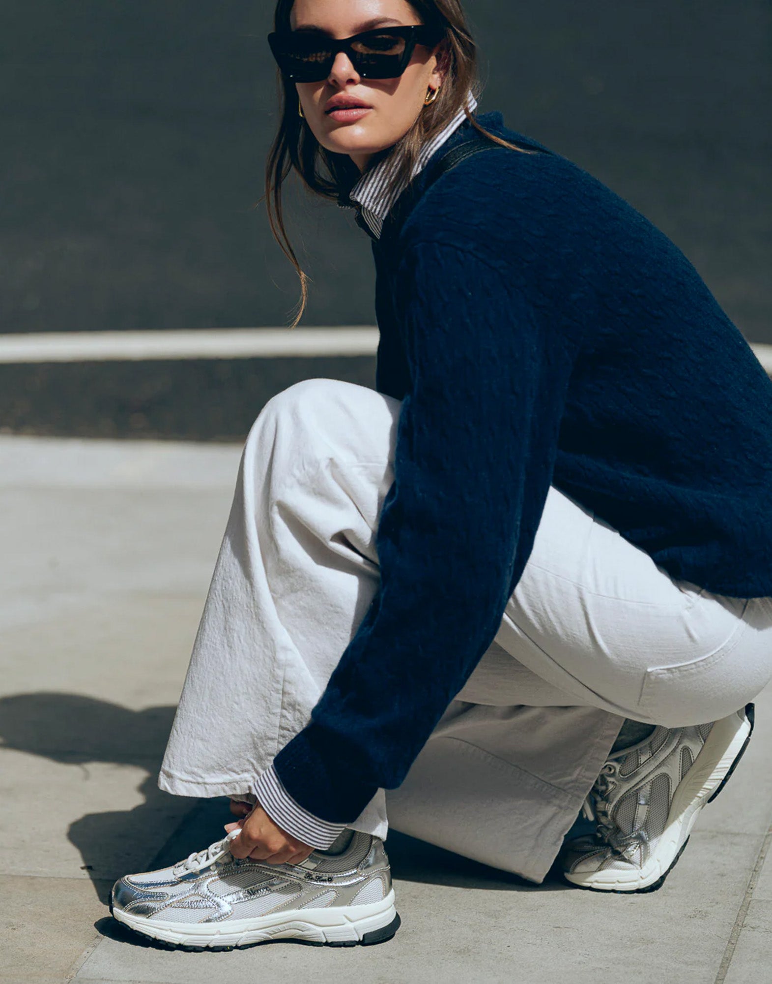 THE MERCER BRAND Sneakers The Re-Run Pine Silver
