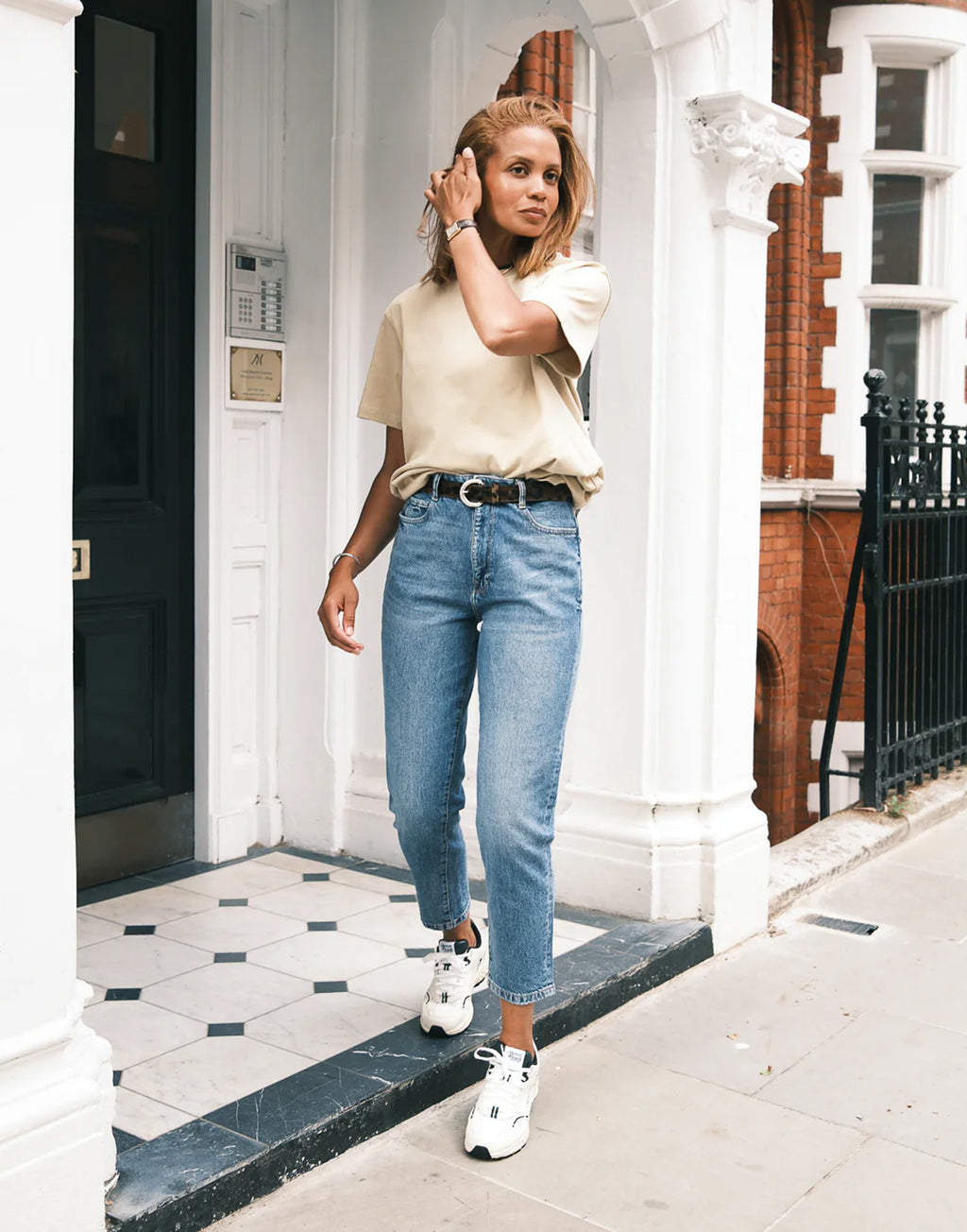 THE MERCER BRAND Sneakers The Re-Run Nappa Off-White