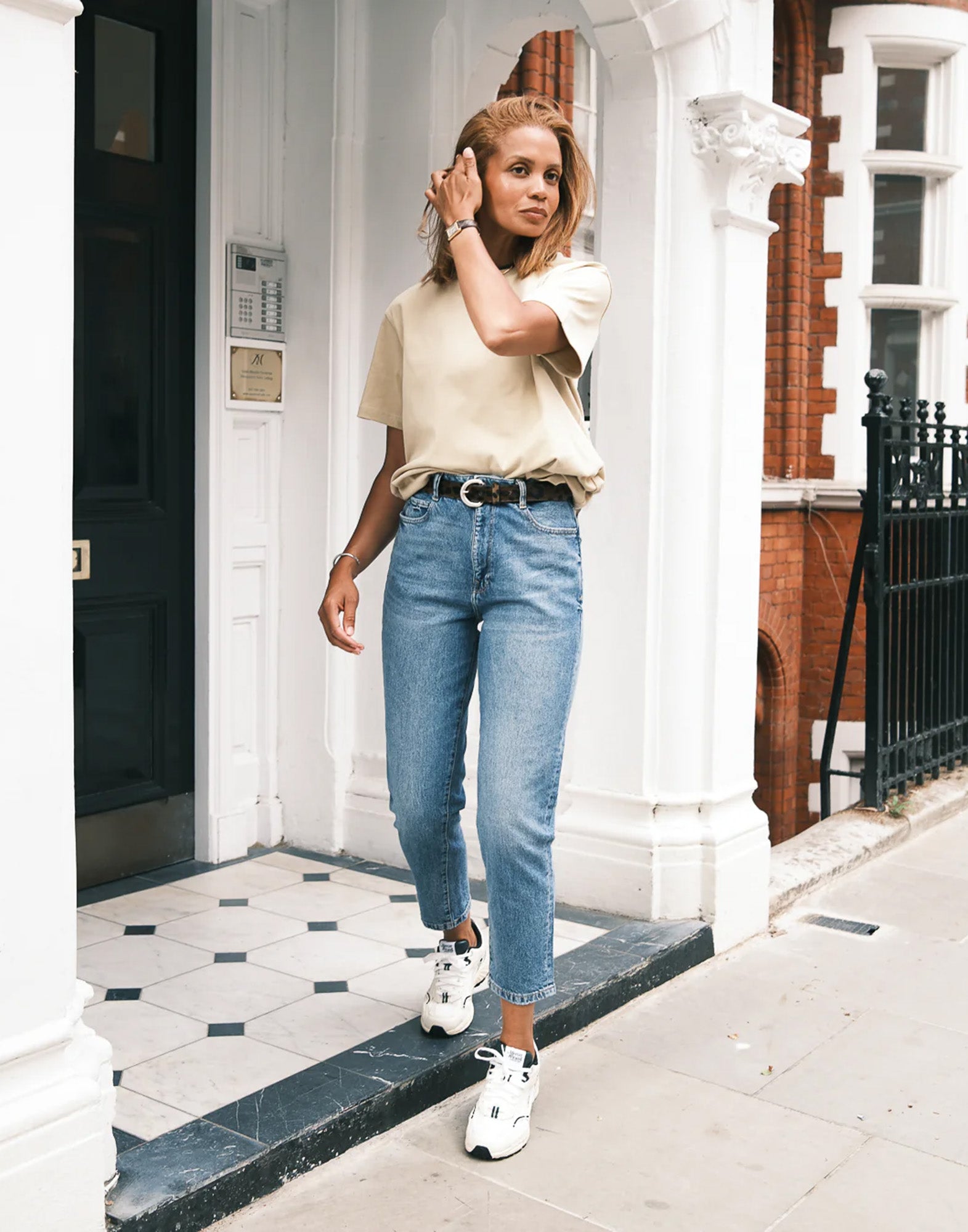 THE MERCER BRAND Sneakers The Re-Run Nappa Off-White