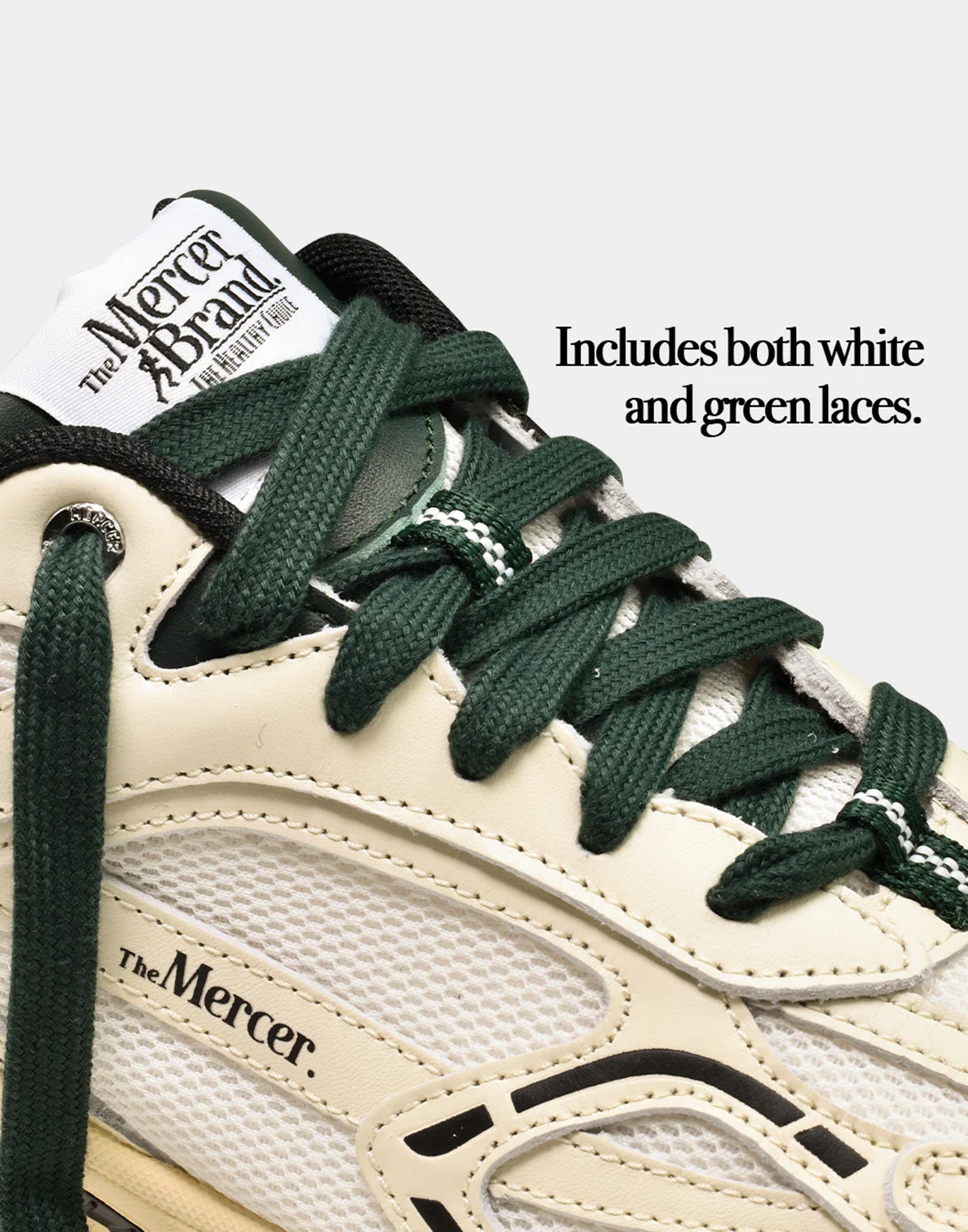 THE MERCER BRAND Sneakers The Re-Run Nappa Off-White