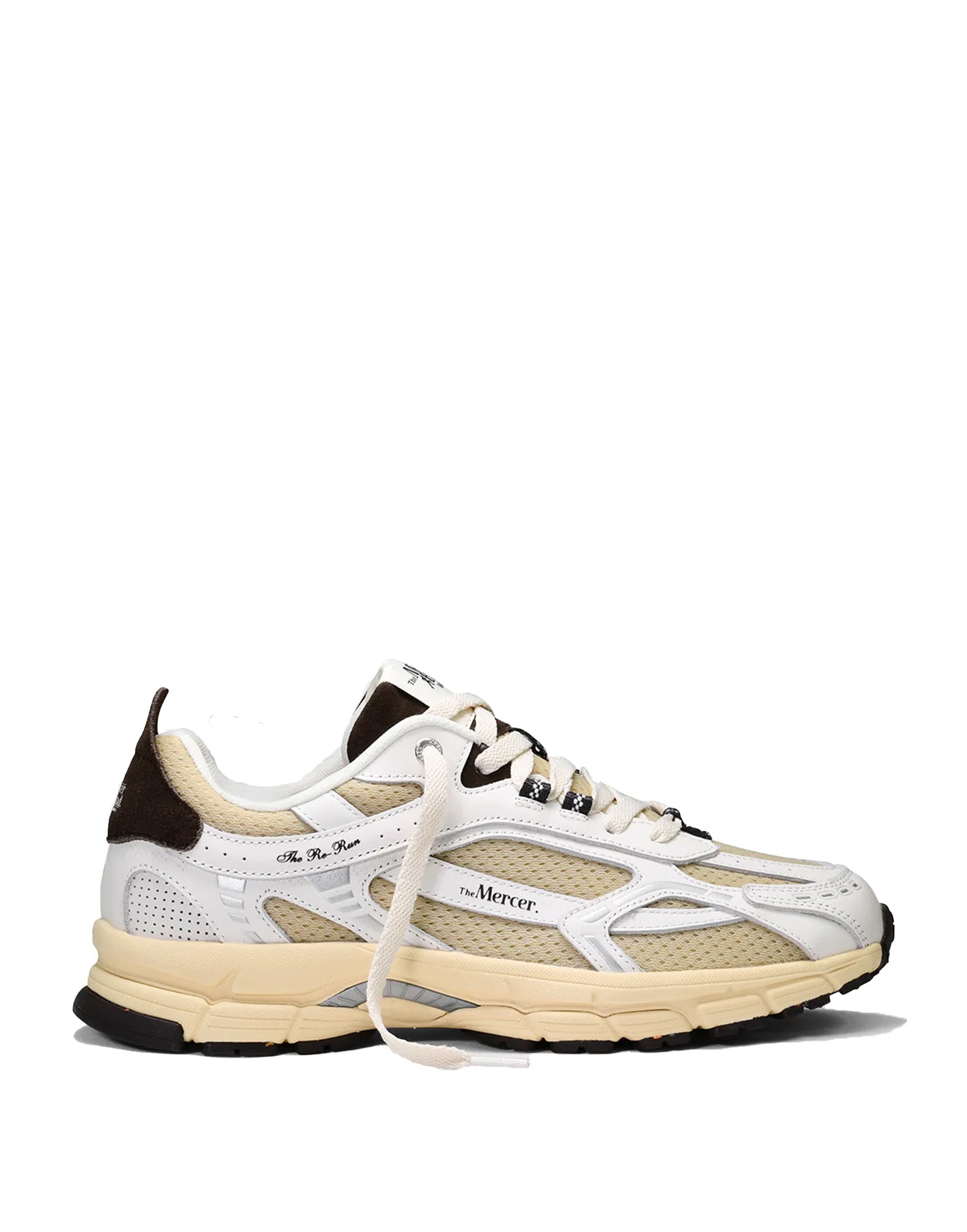 THE MERCER BRAND Sneakers The Re-Run Vintage White Brown