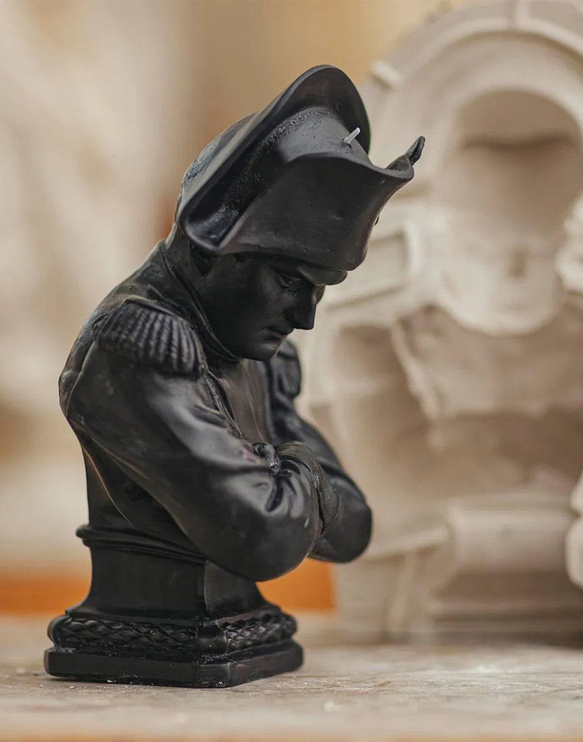 TRUDON Scultura Napoleon in Cera Noir