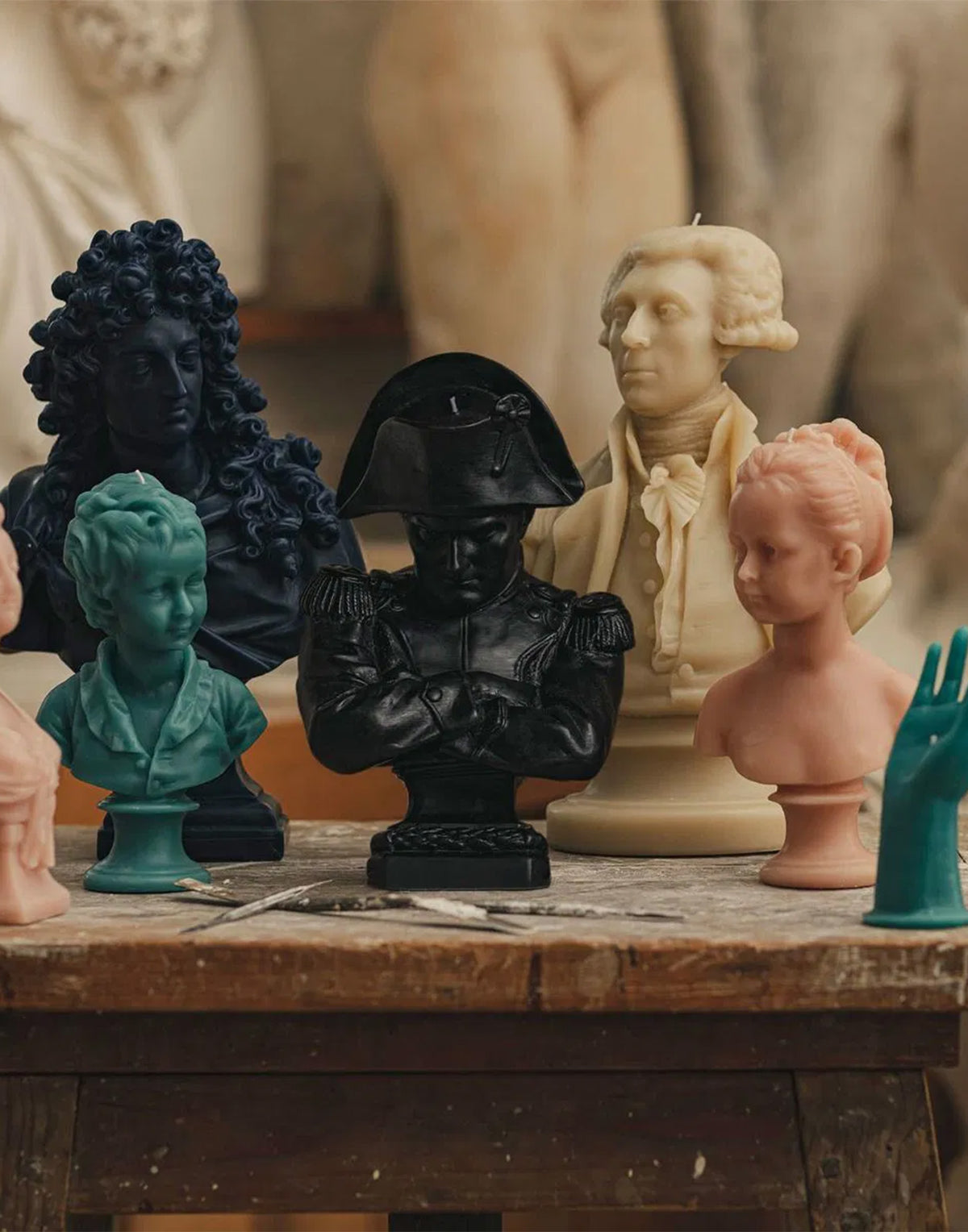 TRUDON Scultura Napoleon in Cera Noir