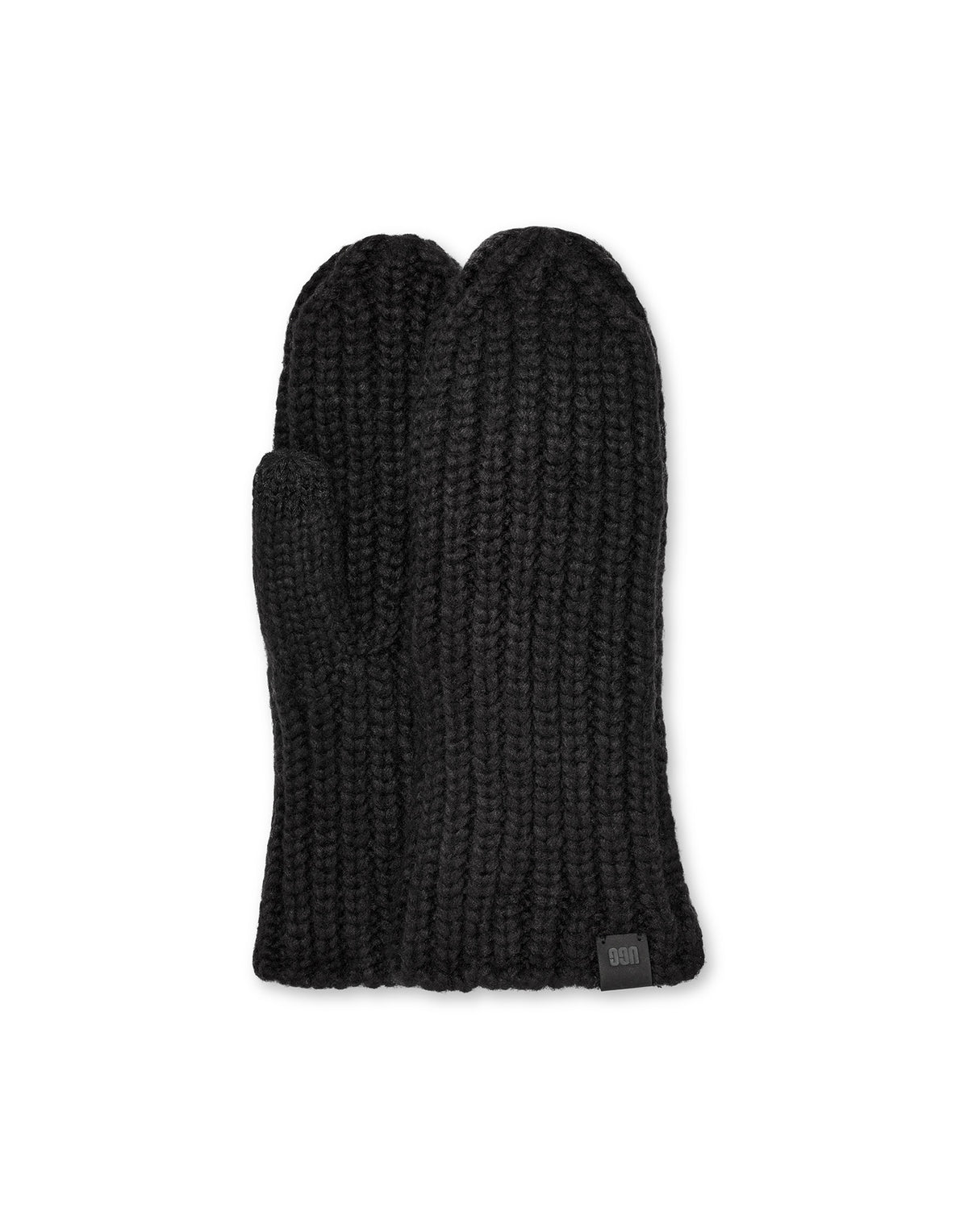 UGG Manopole a Coste in Maglia Grossa Black