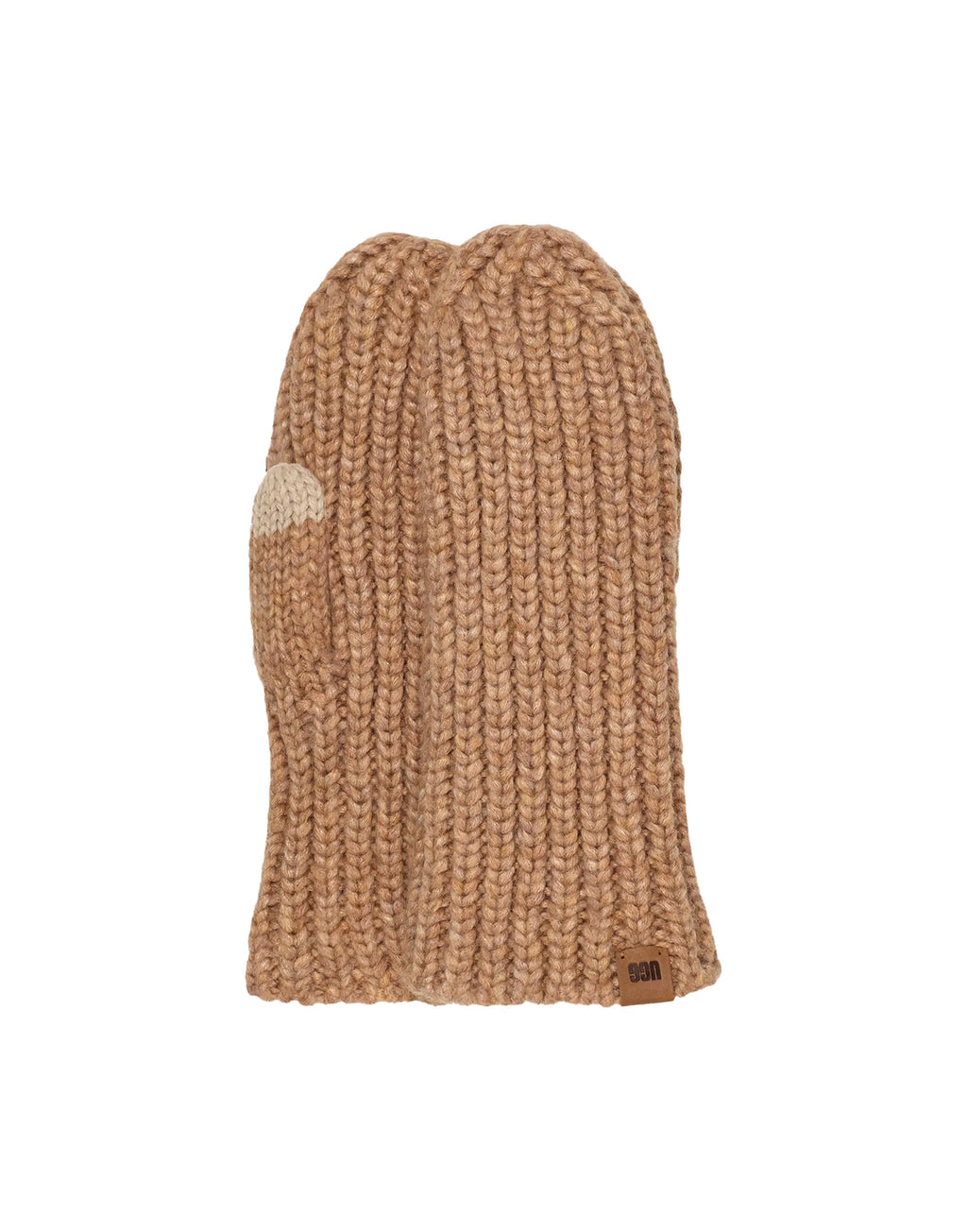UGG Manopole a Coste in Maglia Grossa Camel